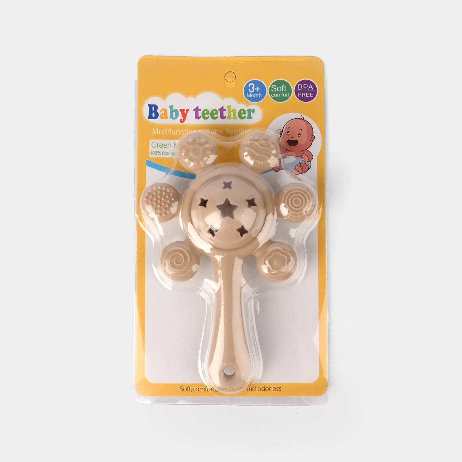 Silicone Giraffe Rattle Baby Teether | 3M+ - Image 3