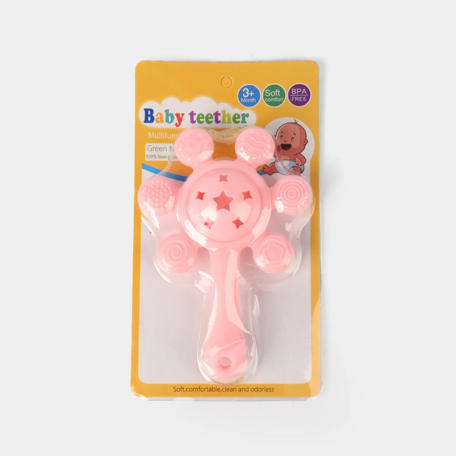 Silicone Giraffe Rattle Baby Teether | 3M+ - Image 3