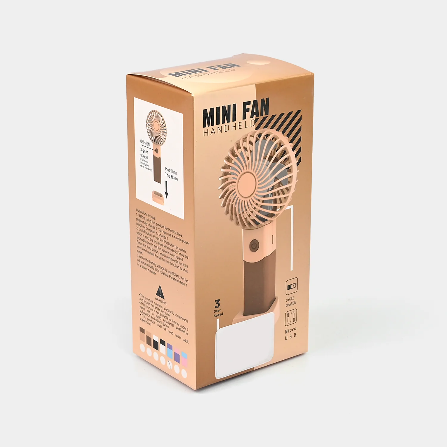 Rechargeable Mini Handheld Fan - Image 4