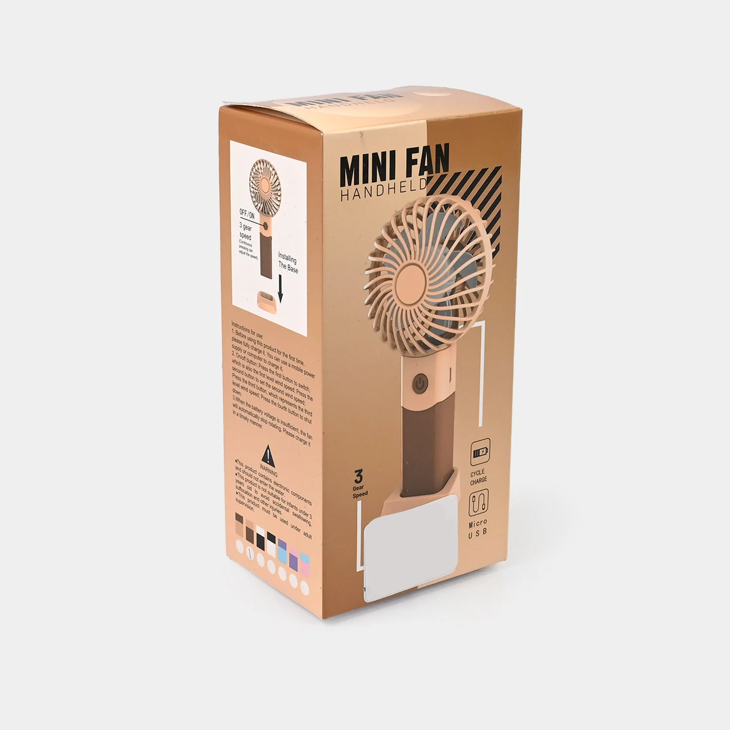 Rechargeable Mini Handheld Fan - Image 3