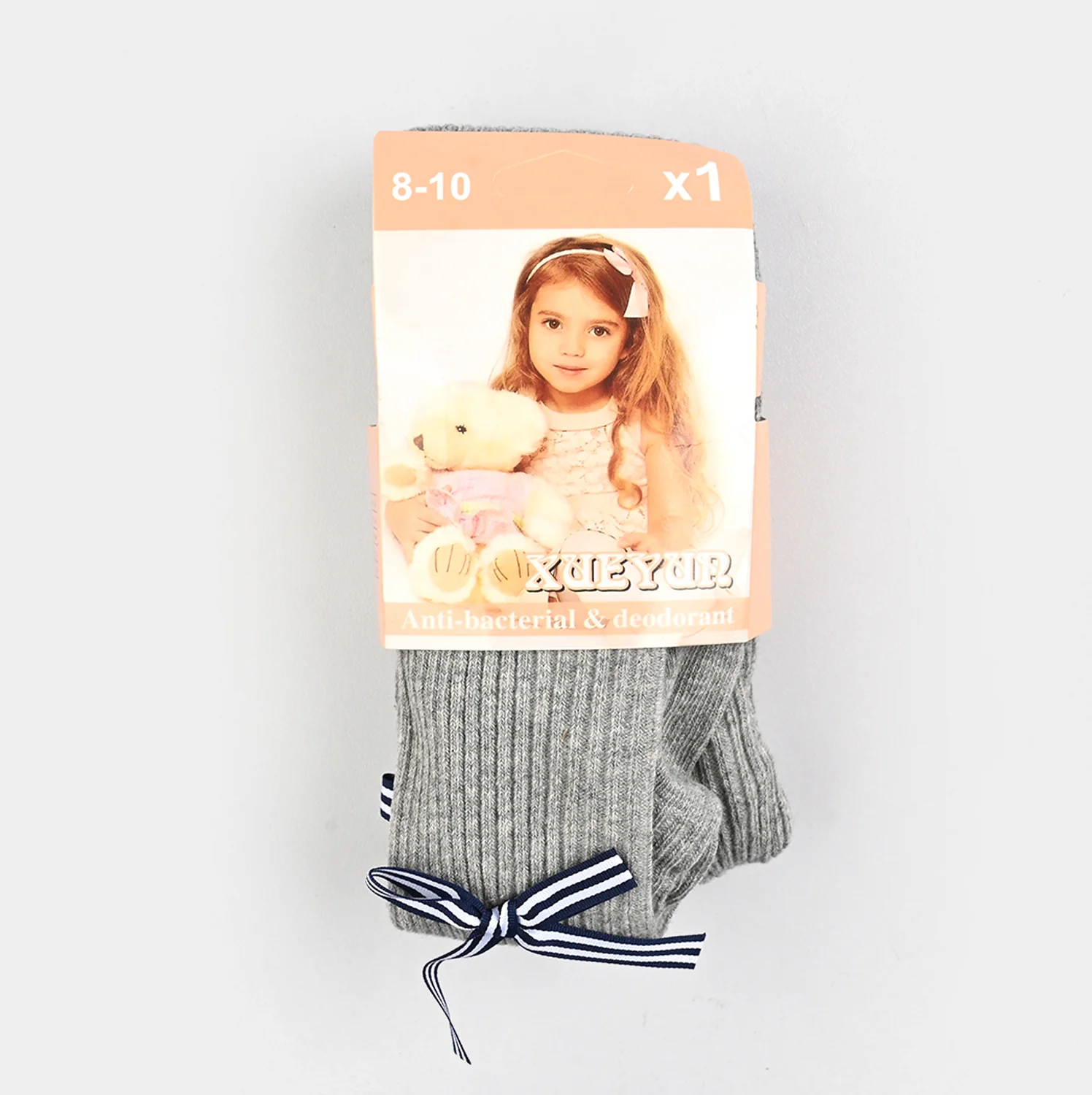 Girls Cotton Tights W/Socks - Image 2