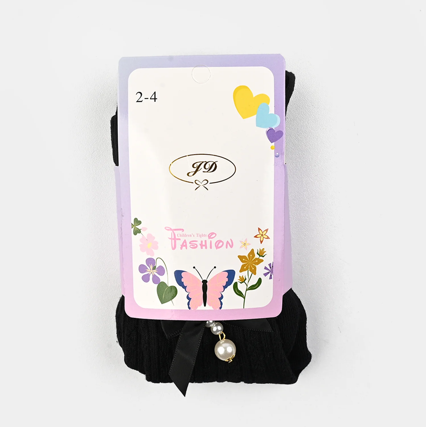 Girls Cotton Tights W/Socks - Image 4