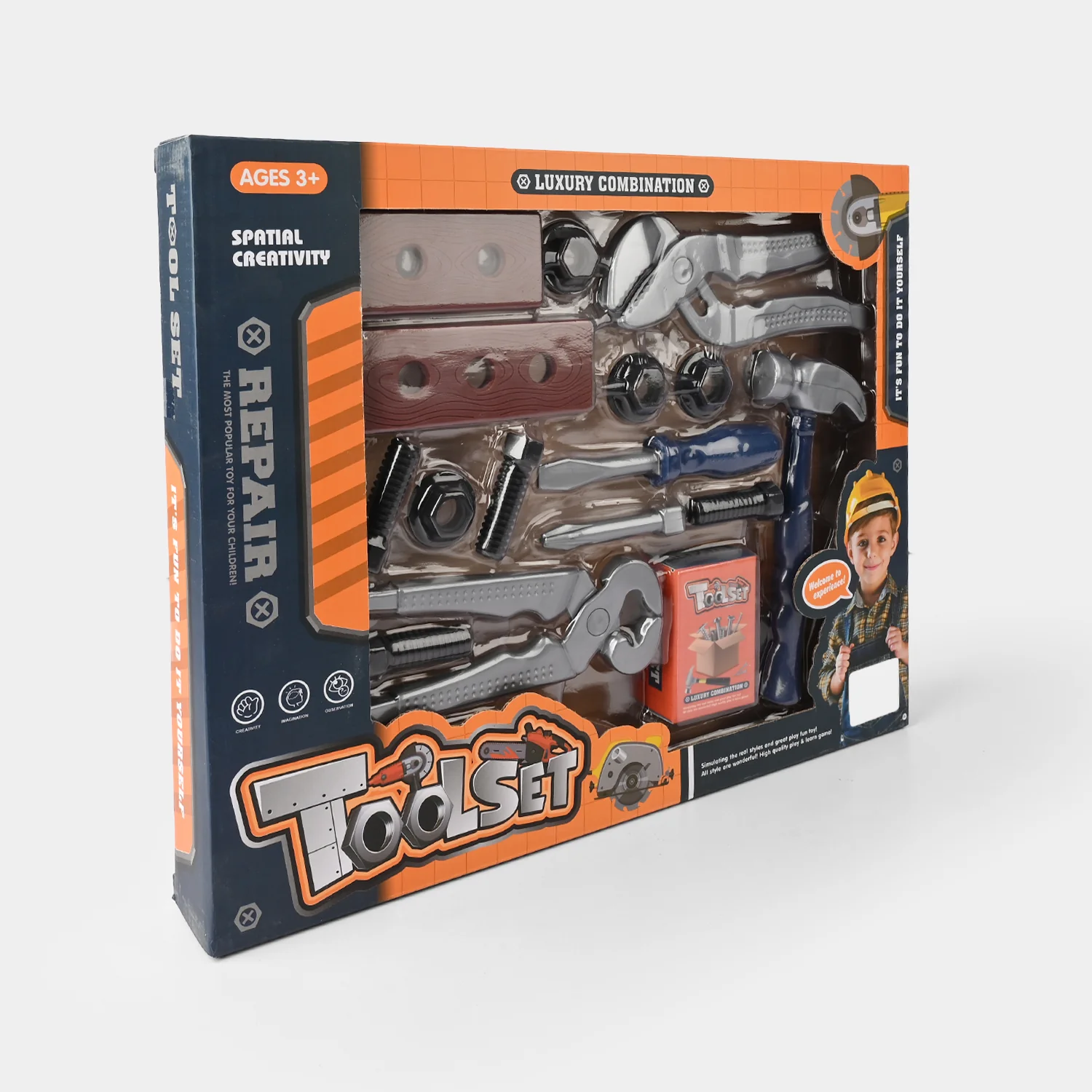 Toy Tool Set – Deluxe Kids’ Pretend Play Construction Kit - Image 3