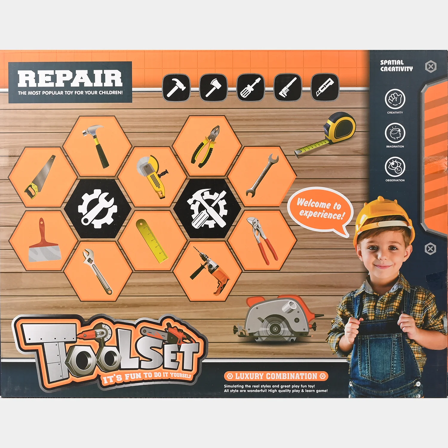 Toy Tool Set – Deluxe Kids’ Pretend Play Construction Kit - Image 4