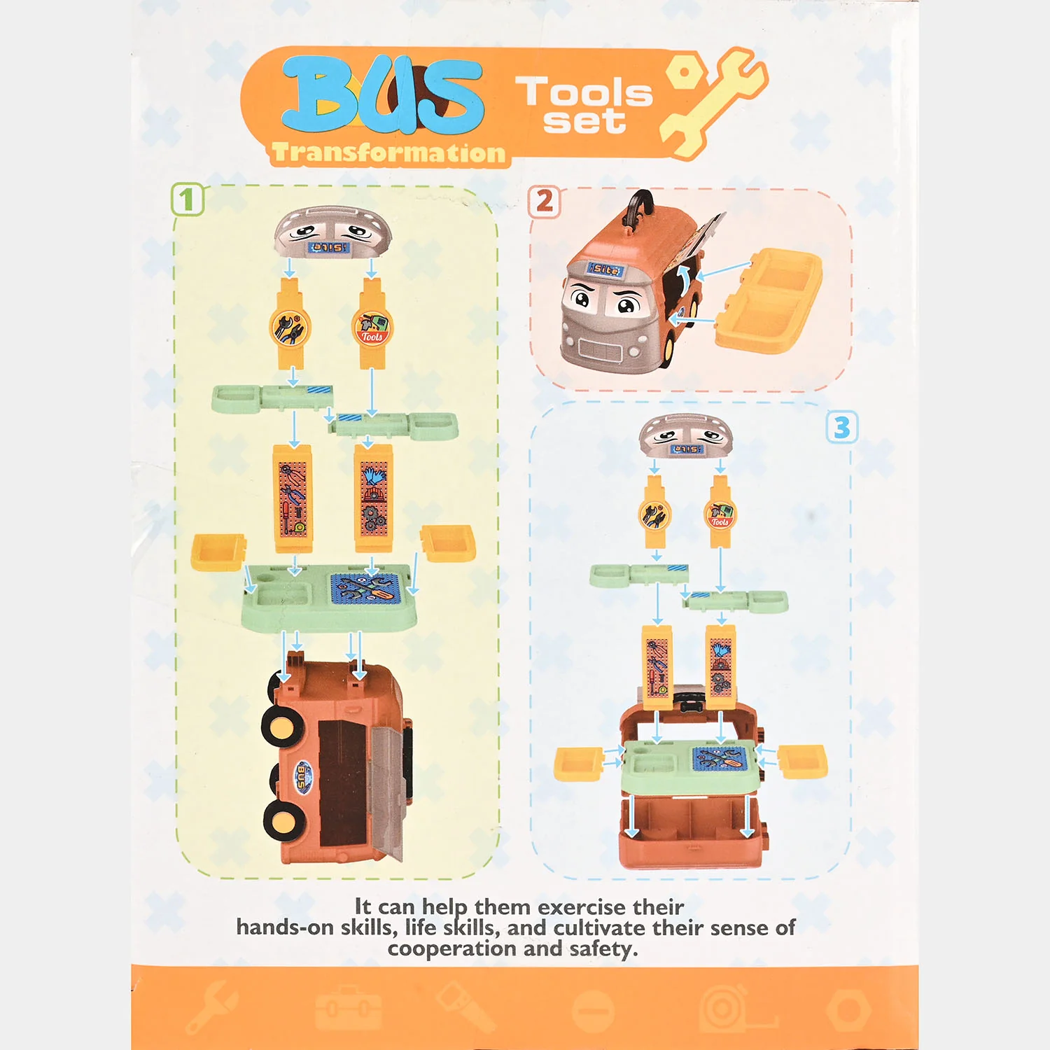 Interactive Transforming Toy Bus Tool Playset - Image 5