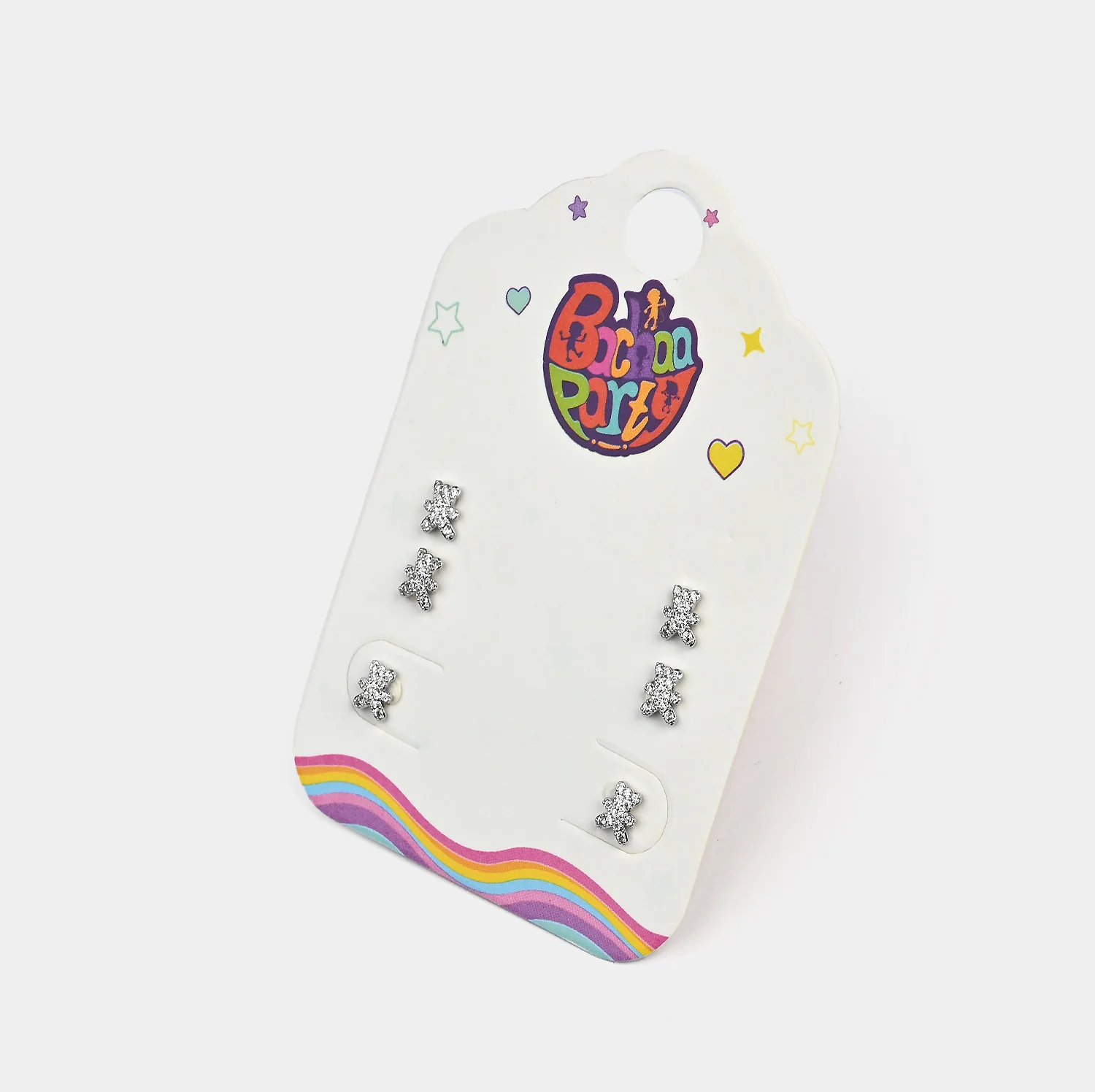Fancy 3 Pair Stud Earring for Girls - Image 2