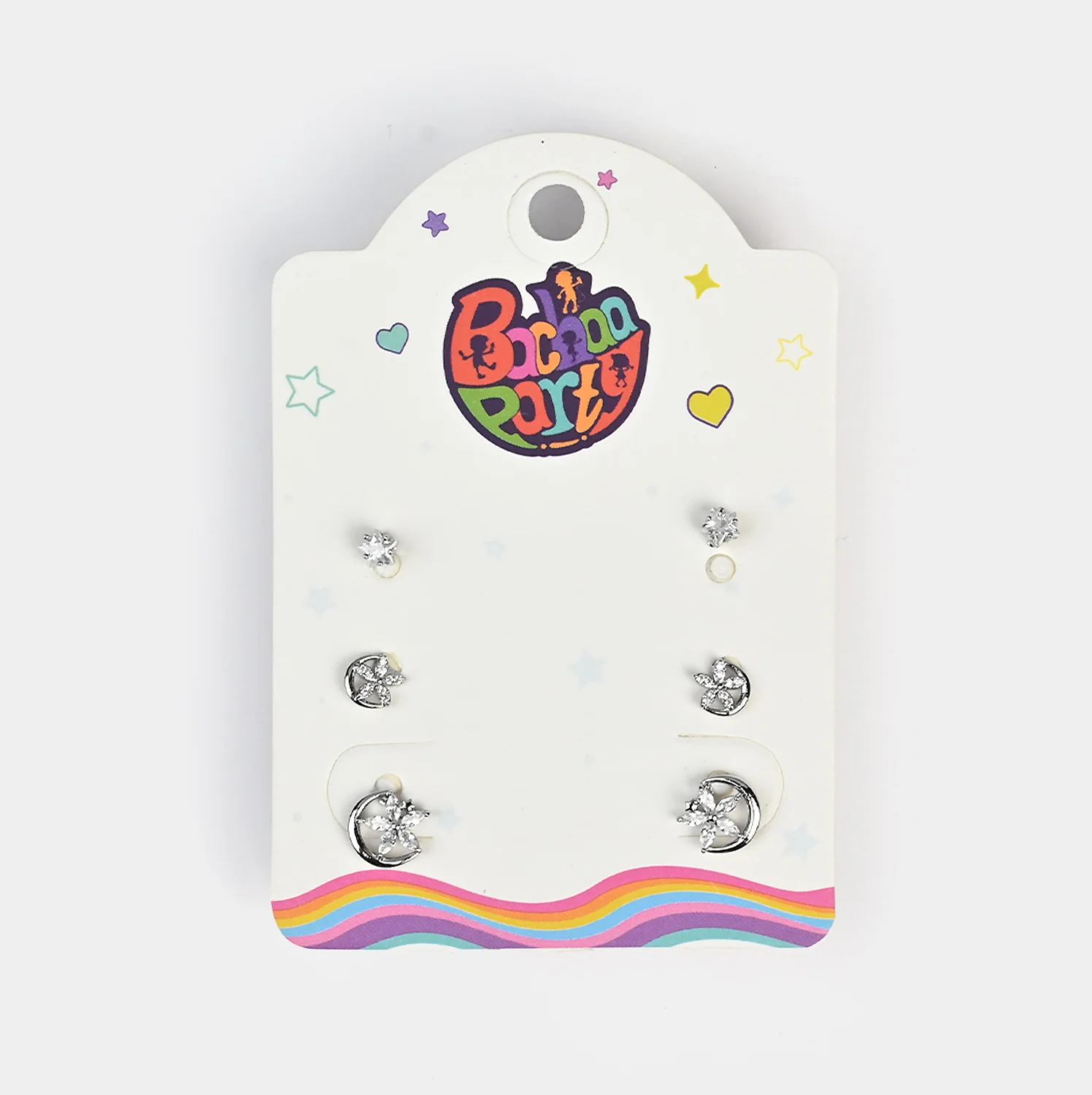 Fancy 3 Pair Stud Earring for Girls