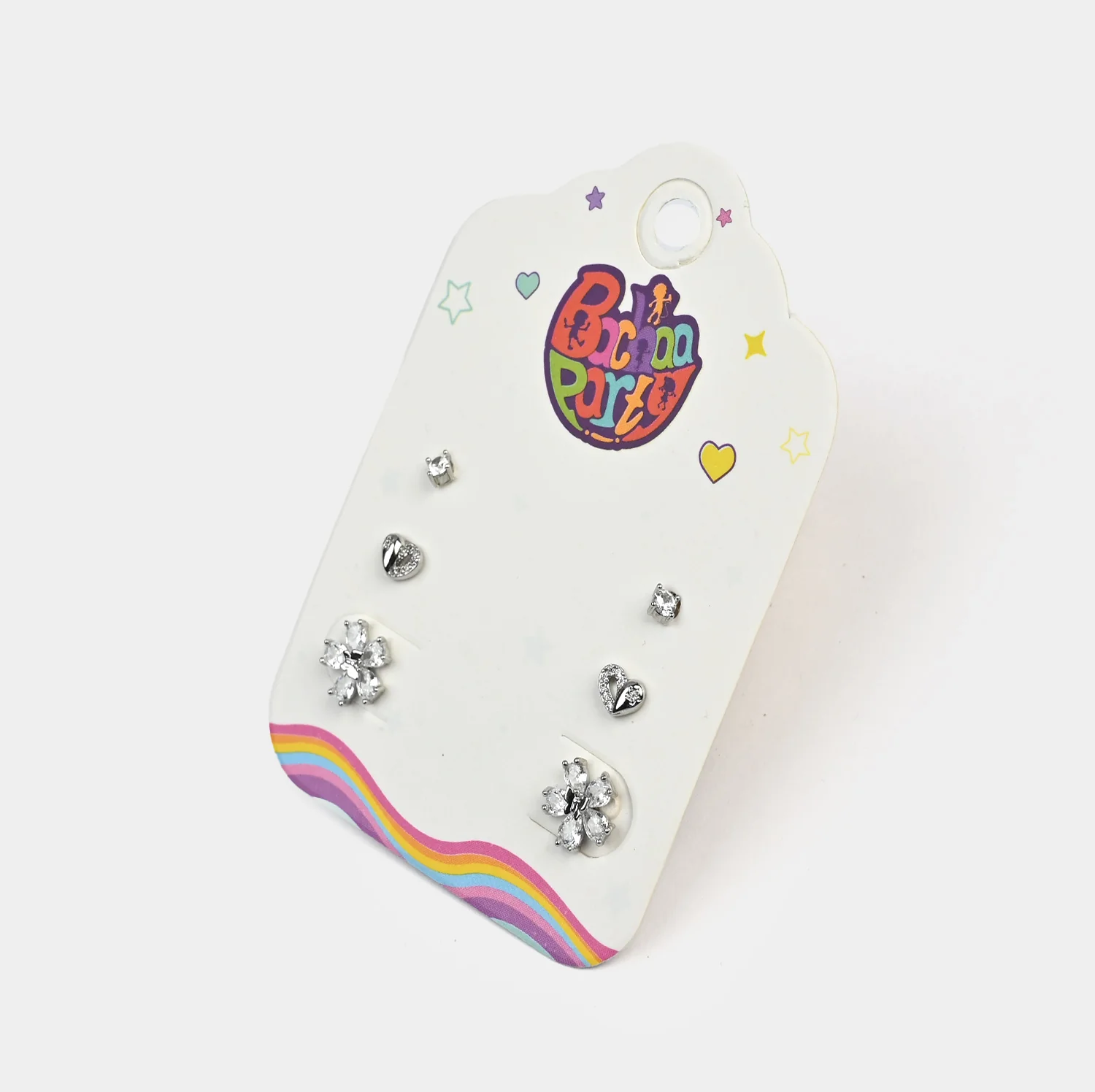 Fancy 3 Pair Stud Earring for Girls - Image 2