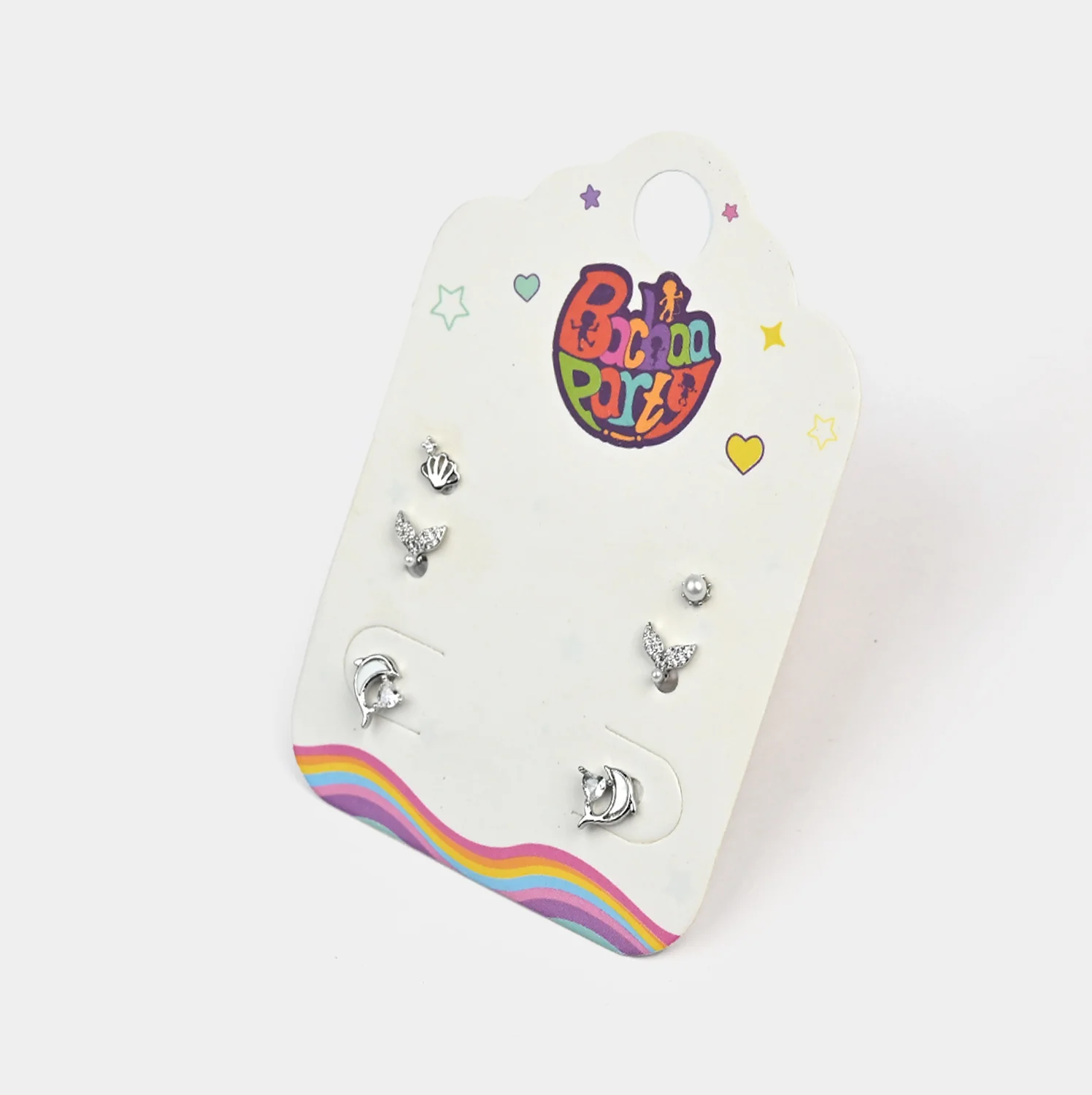 Fancy 3 Pair Stud Earring for Girls - Image 2