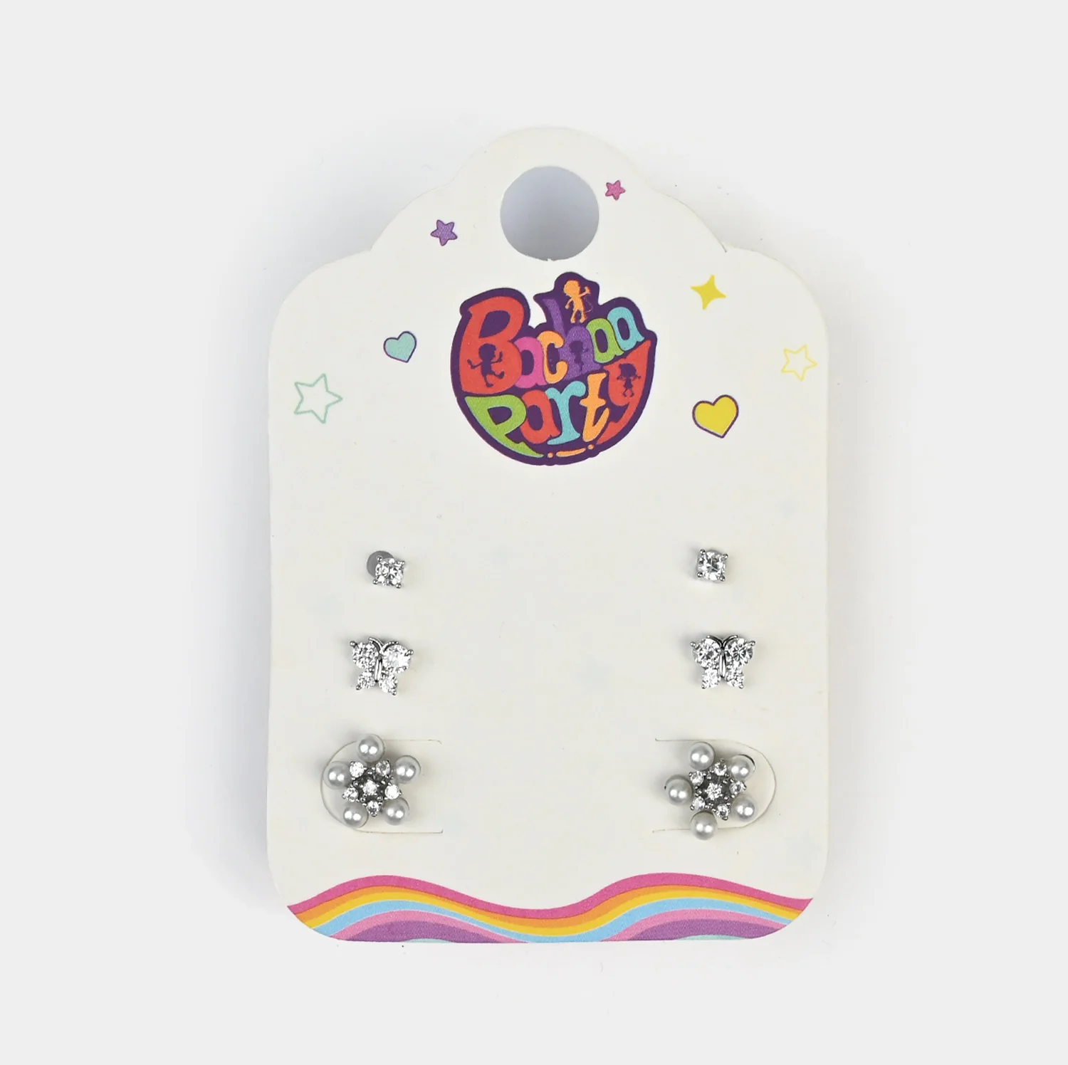 Fancy 3 Pair Stud Earring for Girls