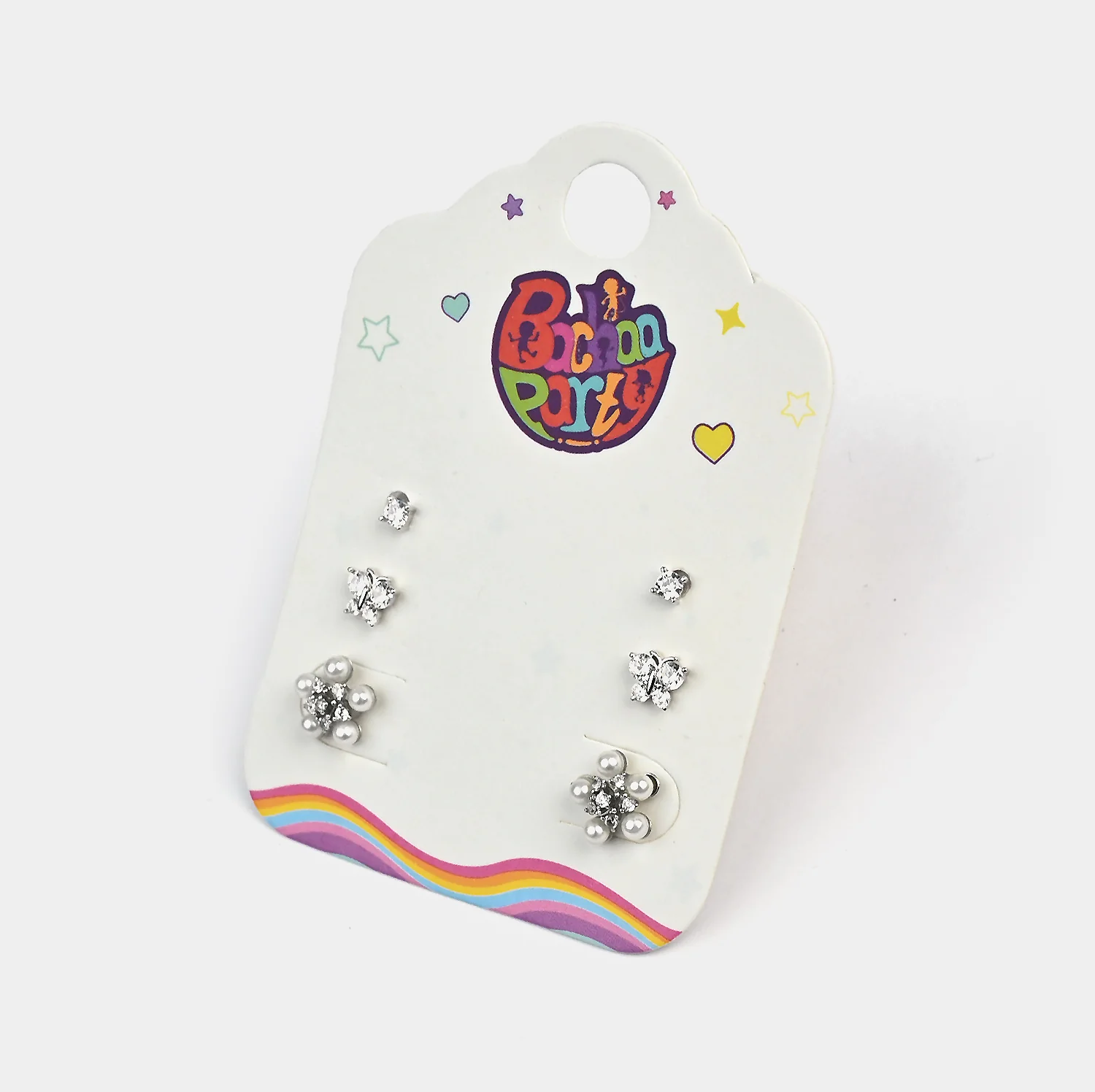 Fancy 3 Pair Stud Earring for Girls - Image 2