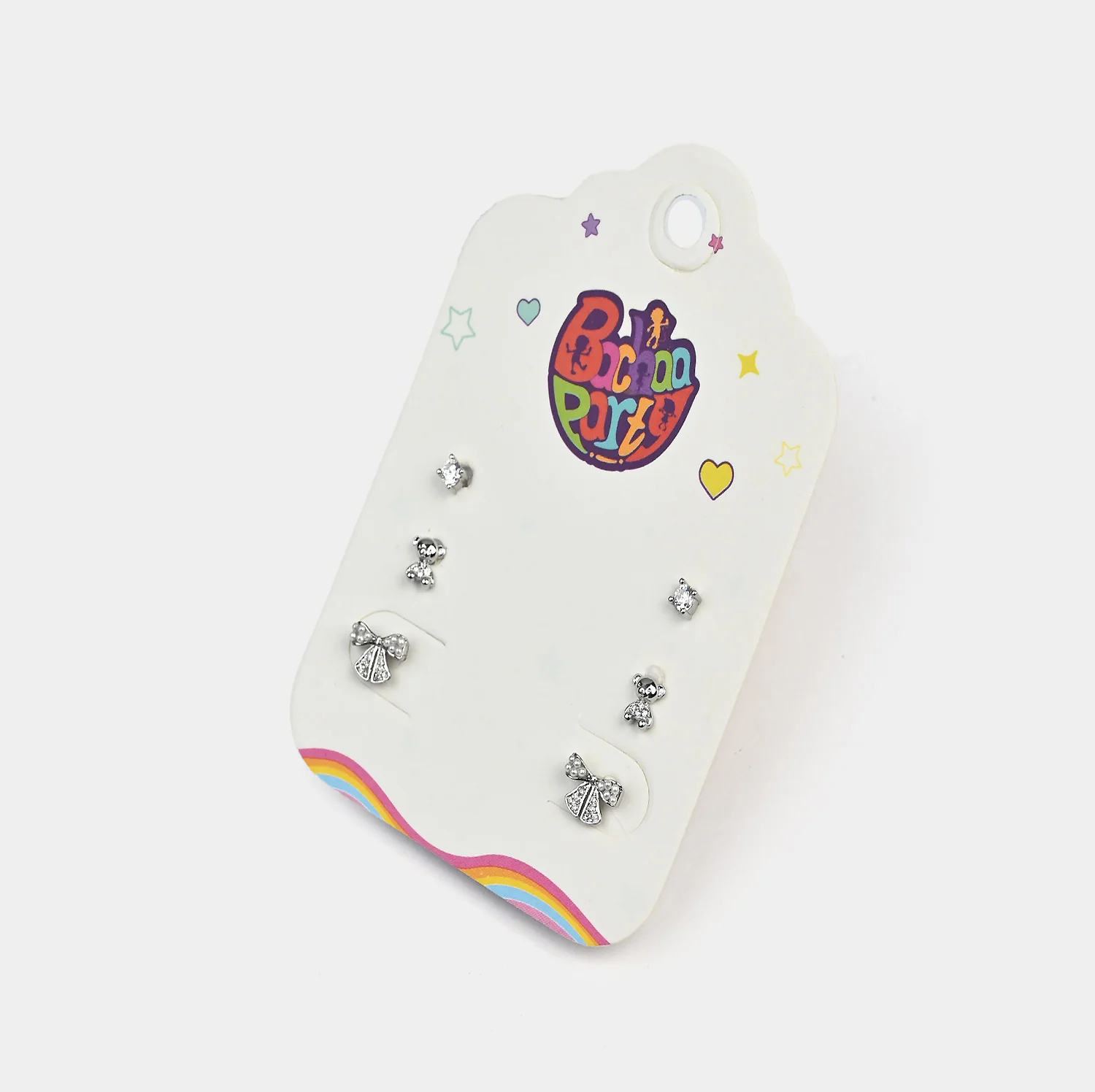 Fancy 3 Pair Stud Earring for Girls - Image 2