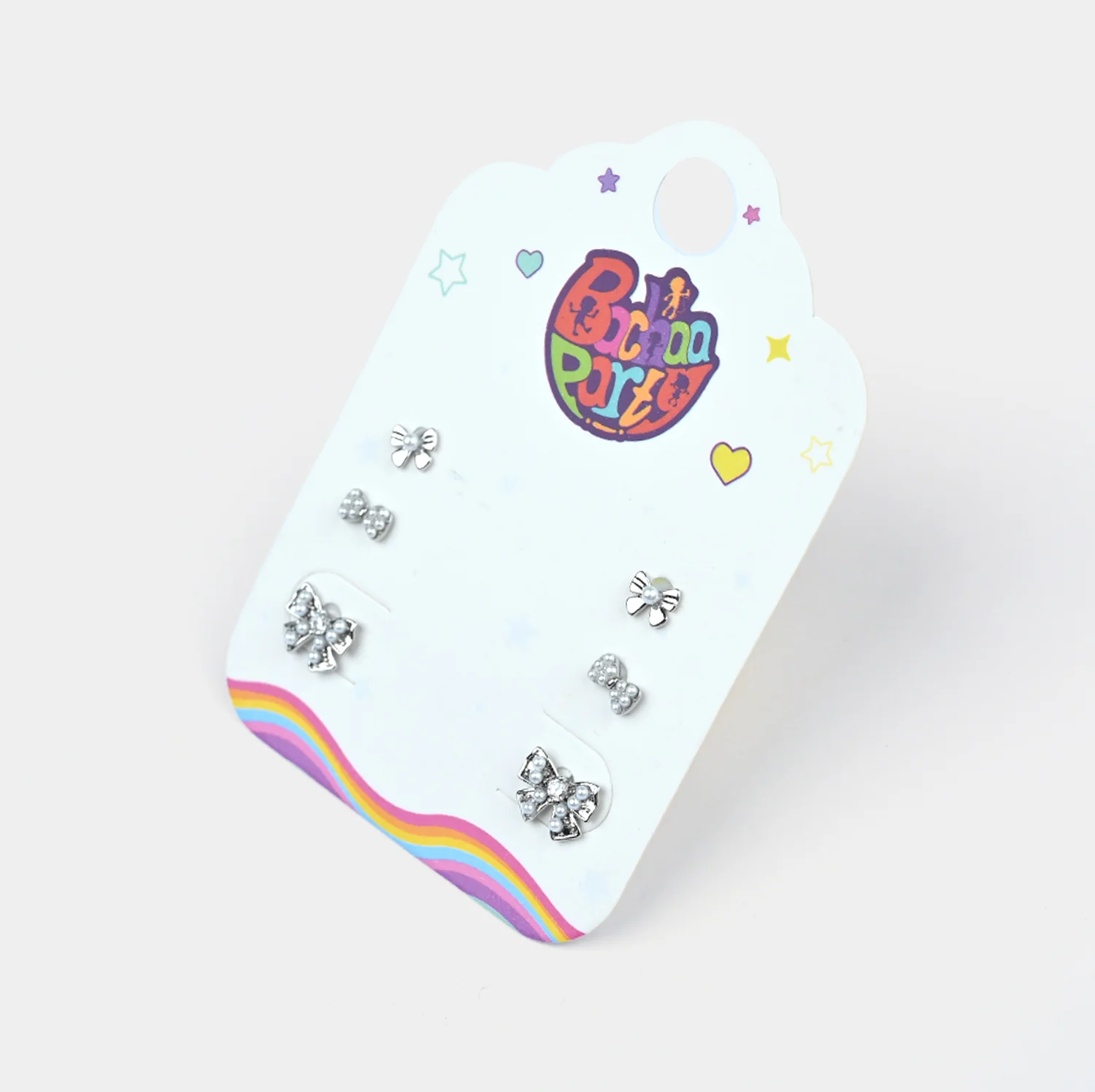 Fancy 3 Pair Stud Earring for Girls - Image 2