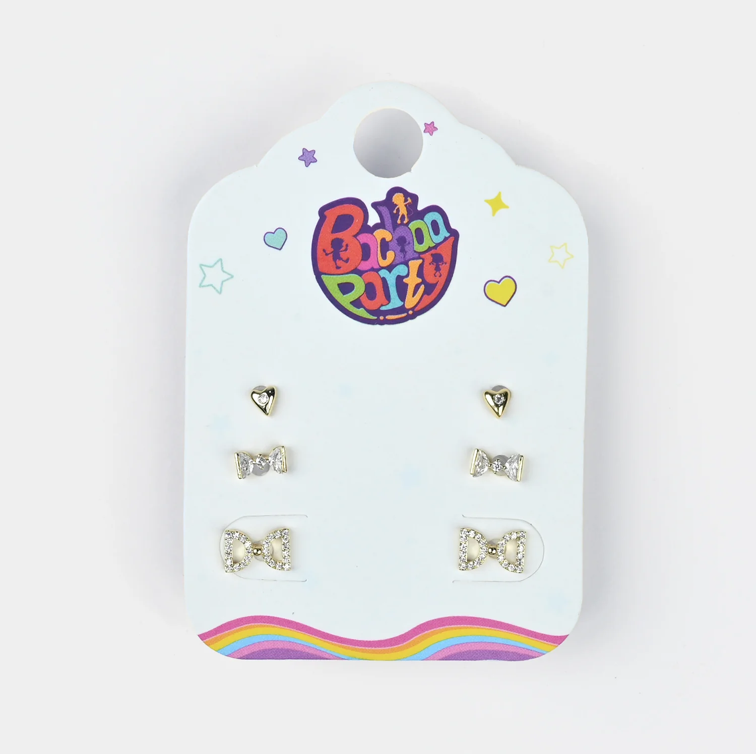 Fancy 3 Pair Stud Earring for Girls