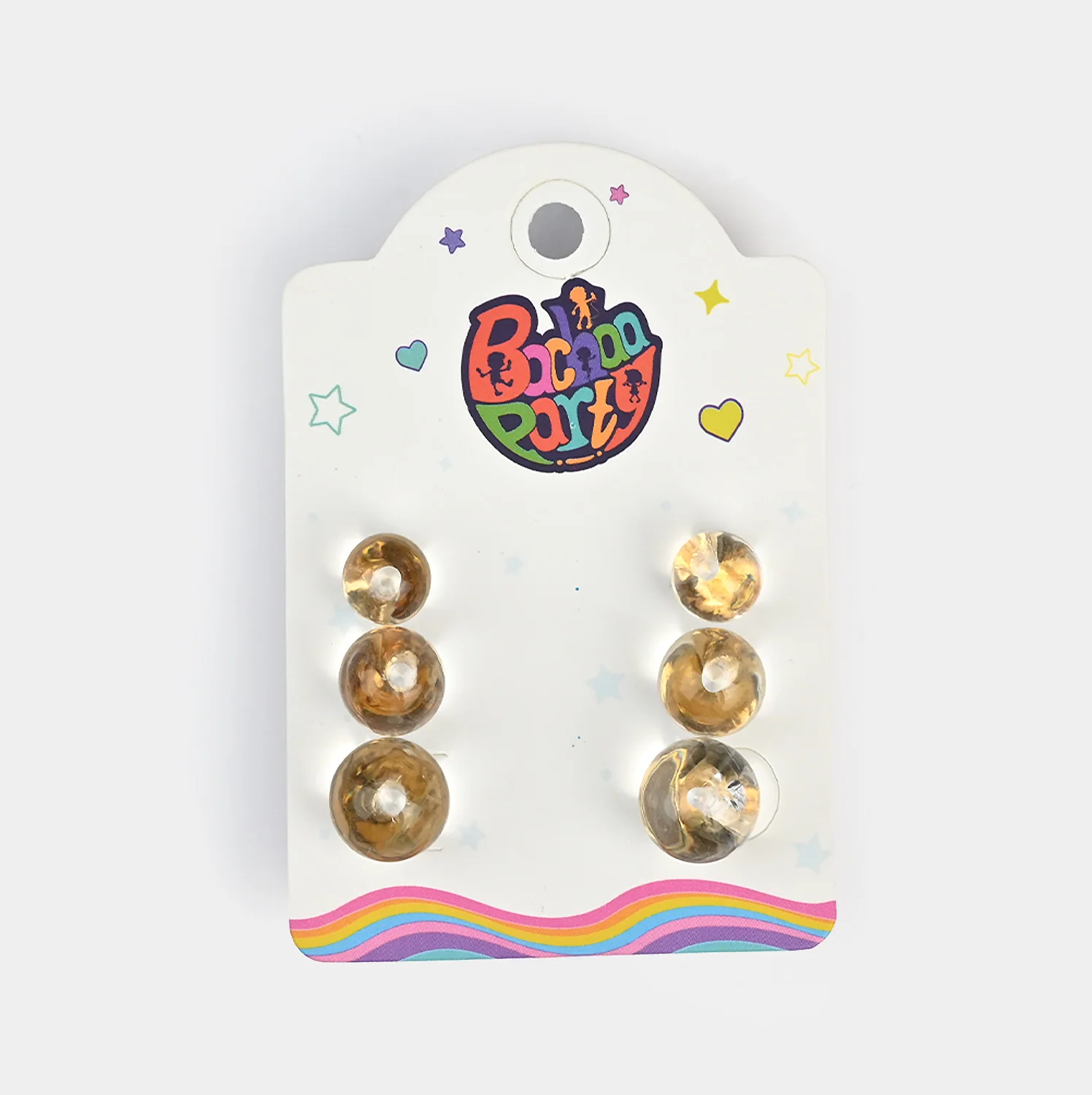 Fancy 3 Pair Stud Earring for Girls
