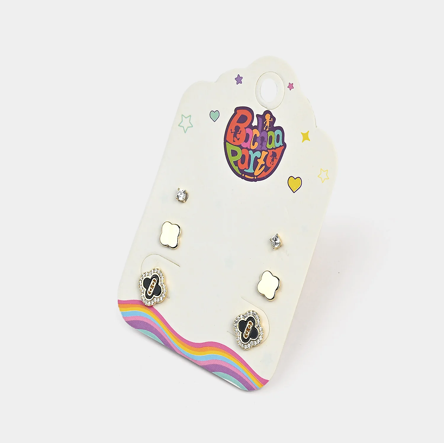 Fancy 3 Pair Stud Earring for Girls - Image 2