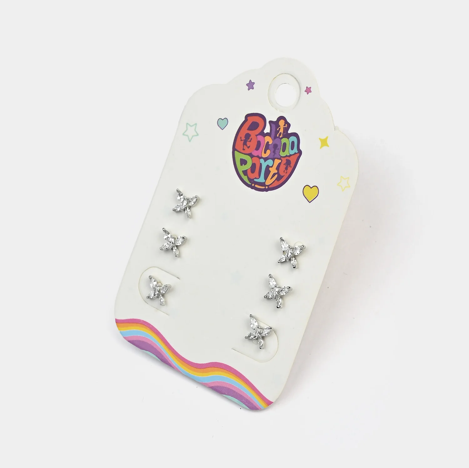 Fancy 3 Pair Stud Earring for Girls - Image 2