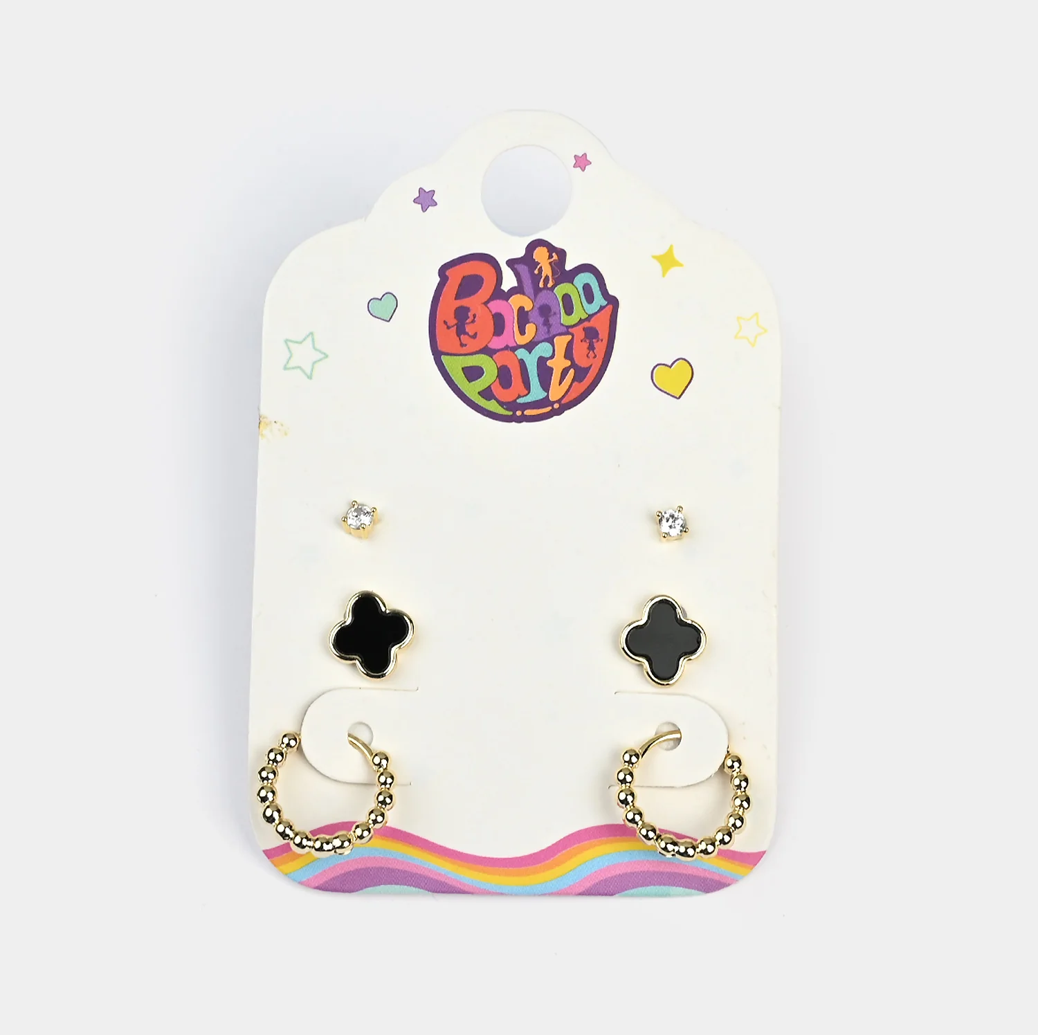Fancy 3 Pair Stud Earring for Girls