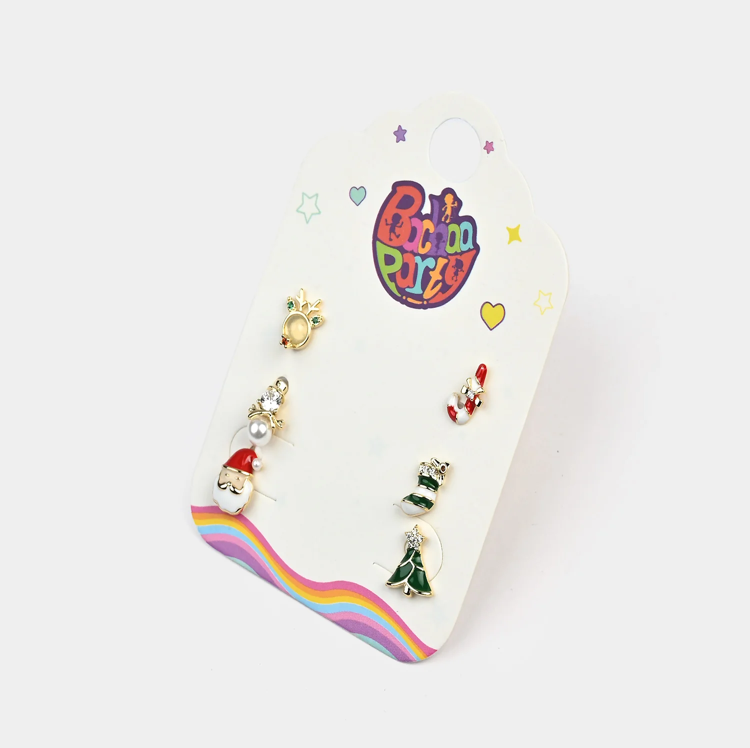 Fancy 3 Pair Stud Earring for Girls - Image 2