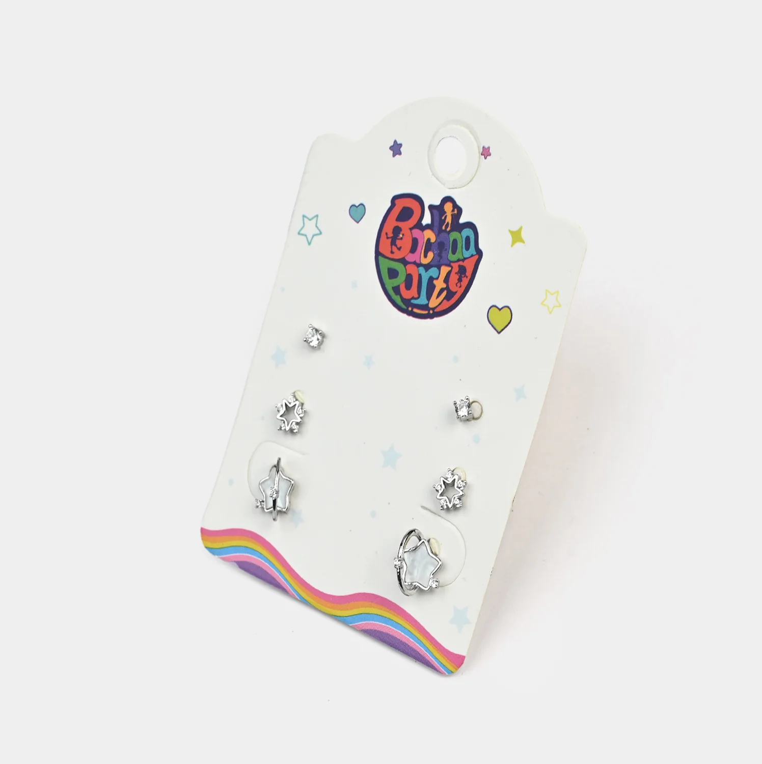 Fancy 3 Pair Stud Earring for Girls - Image 2