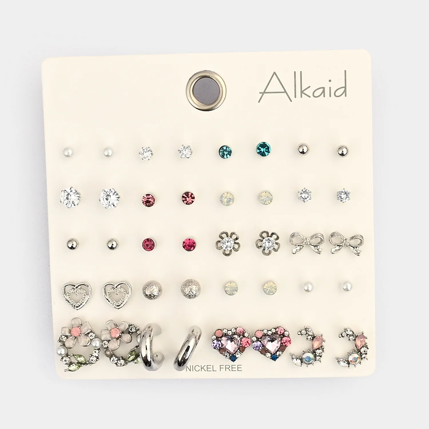 Assorted Earrings Studs / Tops Set (20 Pairs) - Image 3
