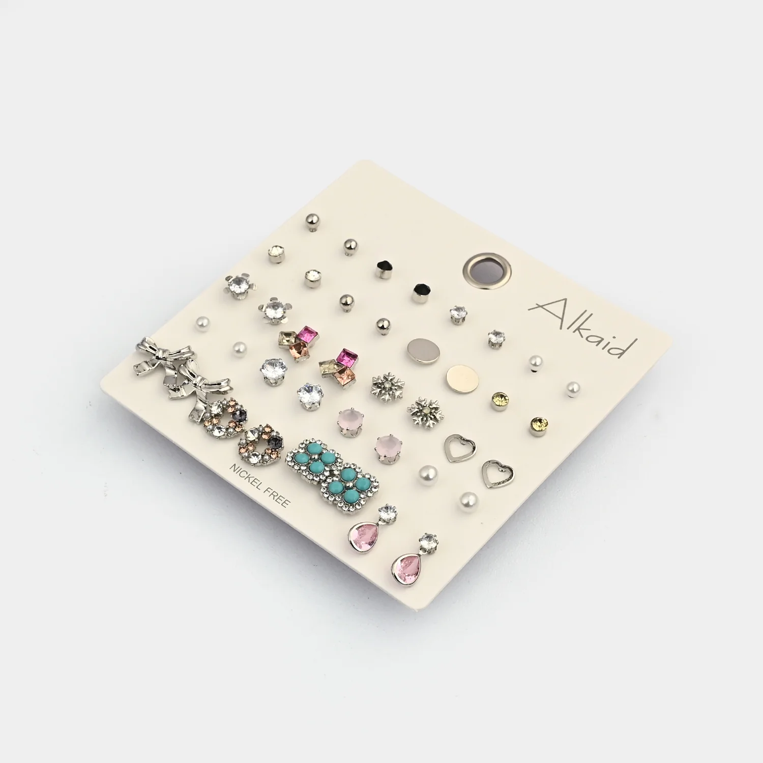 Assorted Earrings Studs / Tops Set (20 Pairs) - Image 2