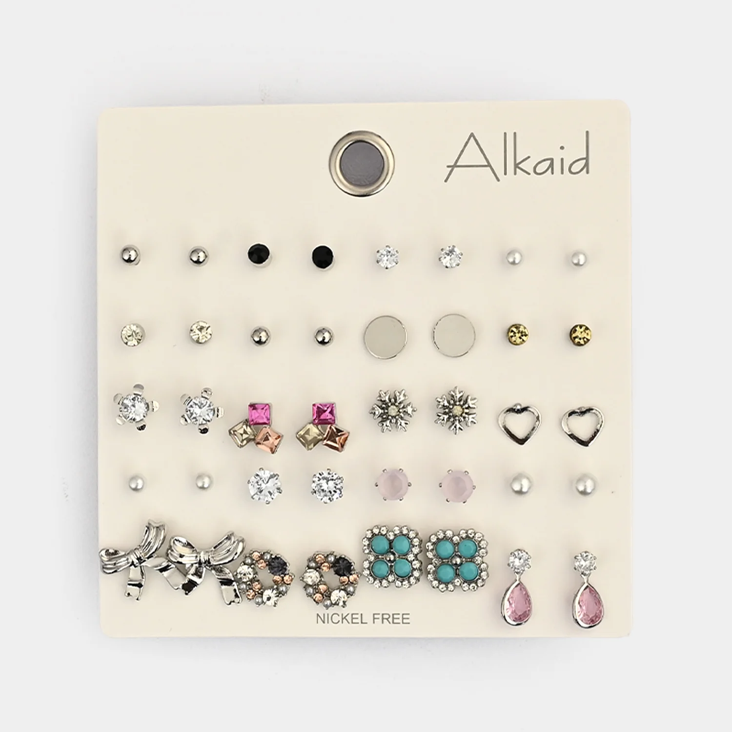 Assorted Earrings Studs / Tops Set (20 Pairs) - Image 3