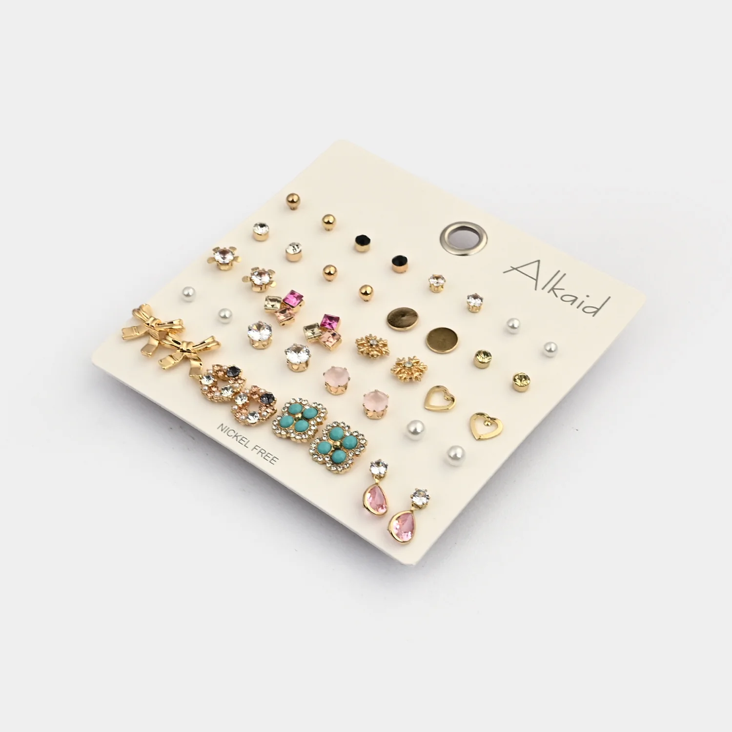 Assorted Earrings Studs / Tops Set (20 Pairs) - Image 2