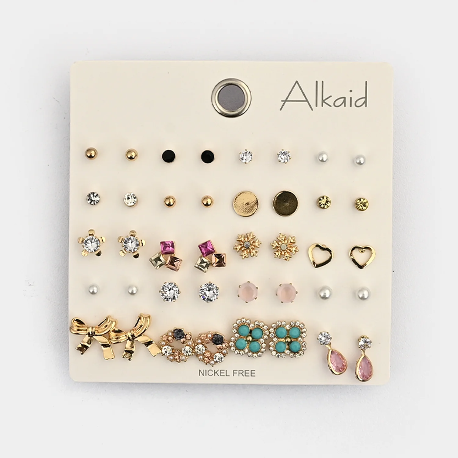 Assorted Earrings Studs / Tops Set (20 Pairs) - Image 3