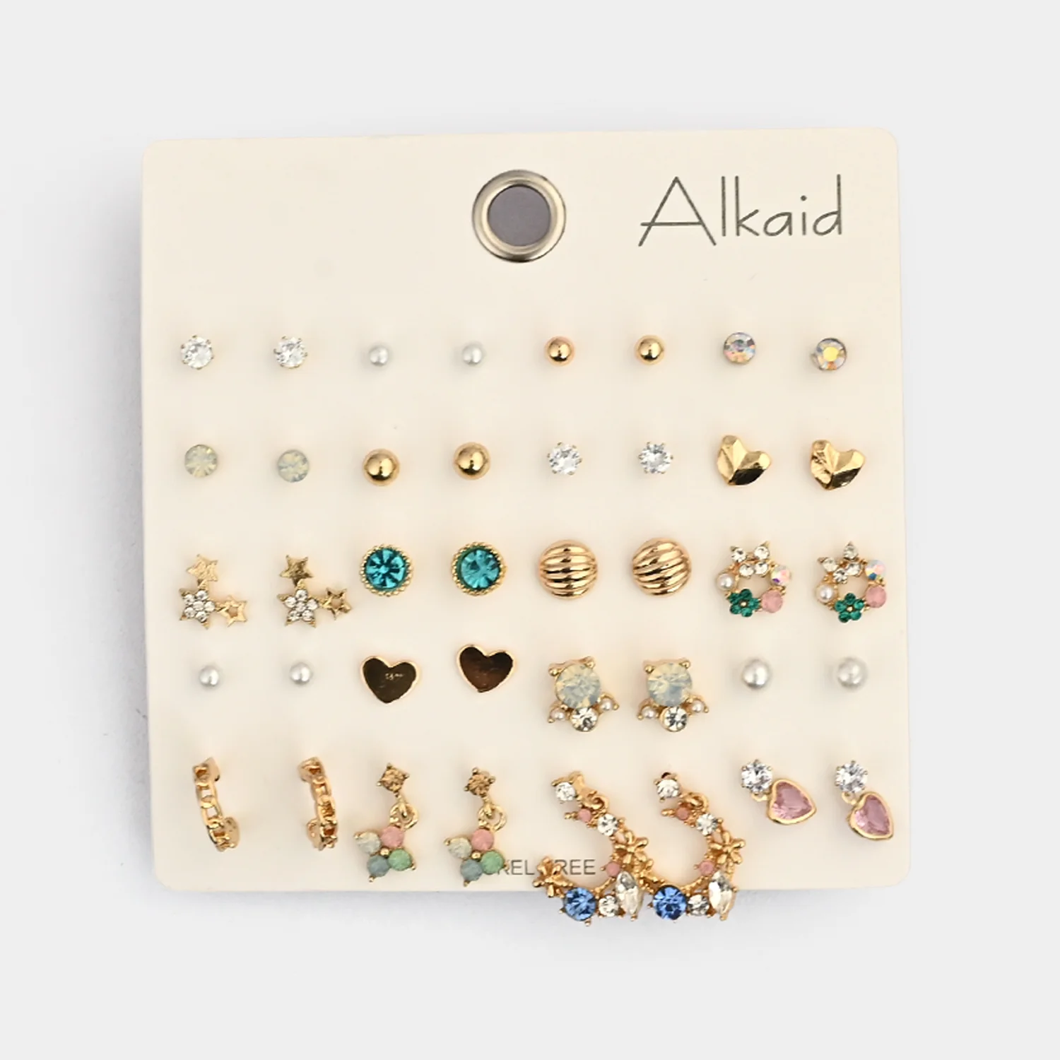 Assorted Earrings Studs / Tops Set (20 Pairs) - Image 3