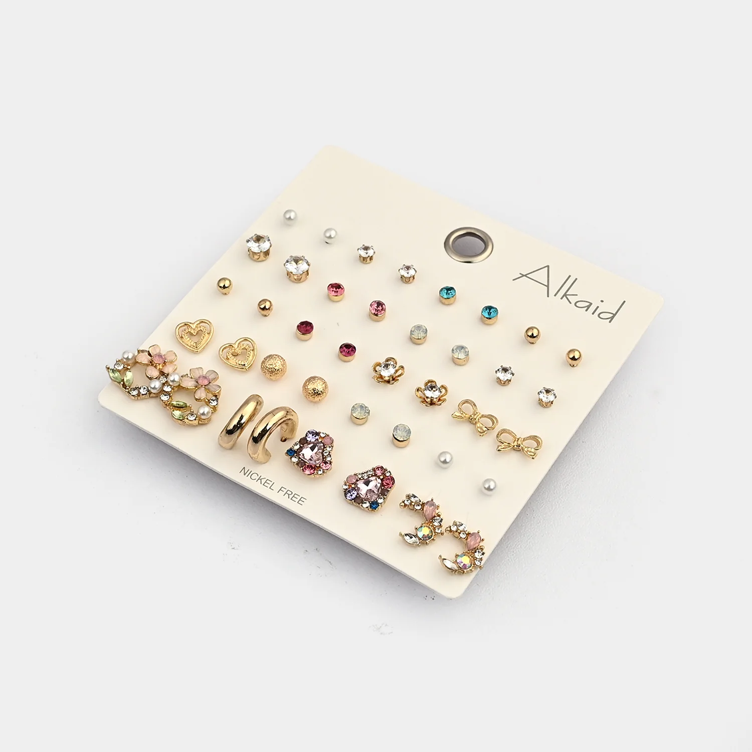Assorted Earrings Studs / Tops Set (20 Pairs) - Image 2