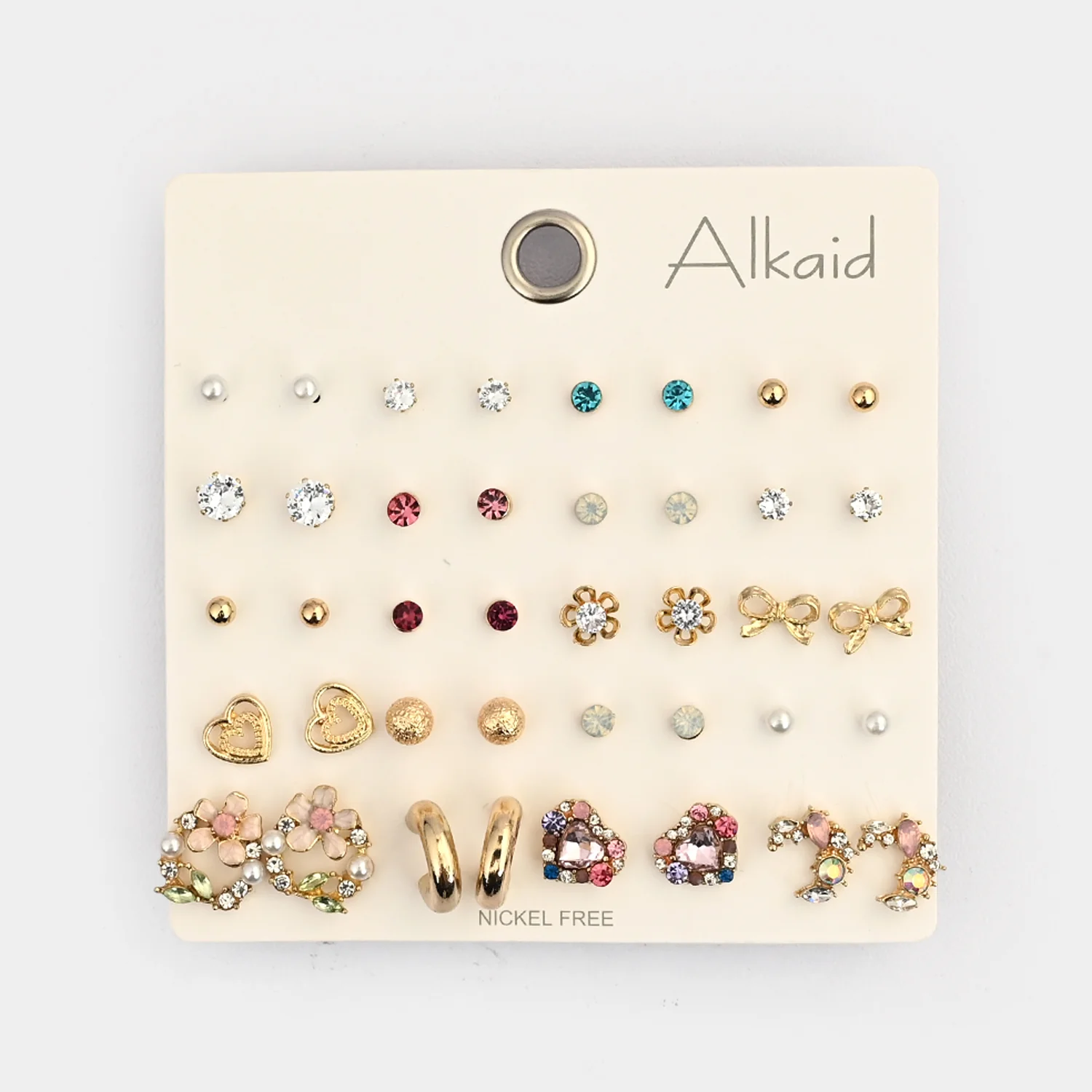Assorted Earrings Studs / Tops Set (20 Pairs) - Image 3