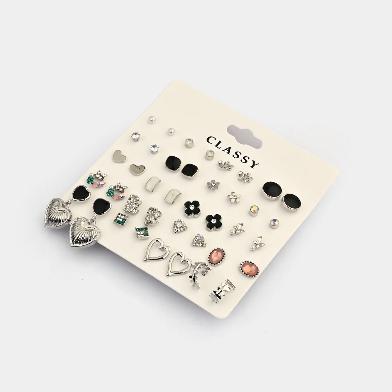 Assorted Earrings Studs / Tops Set (20 Pairs) - Image 2