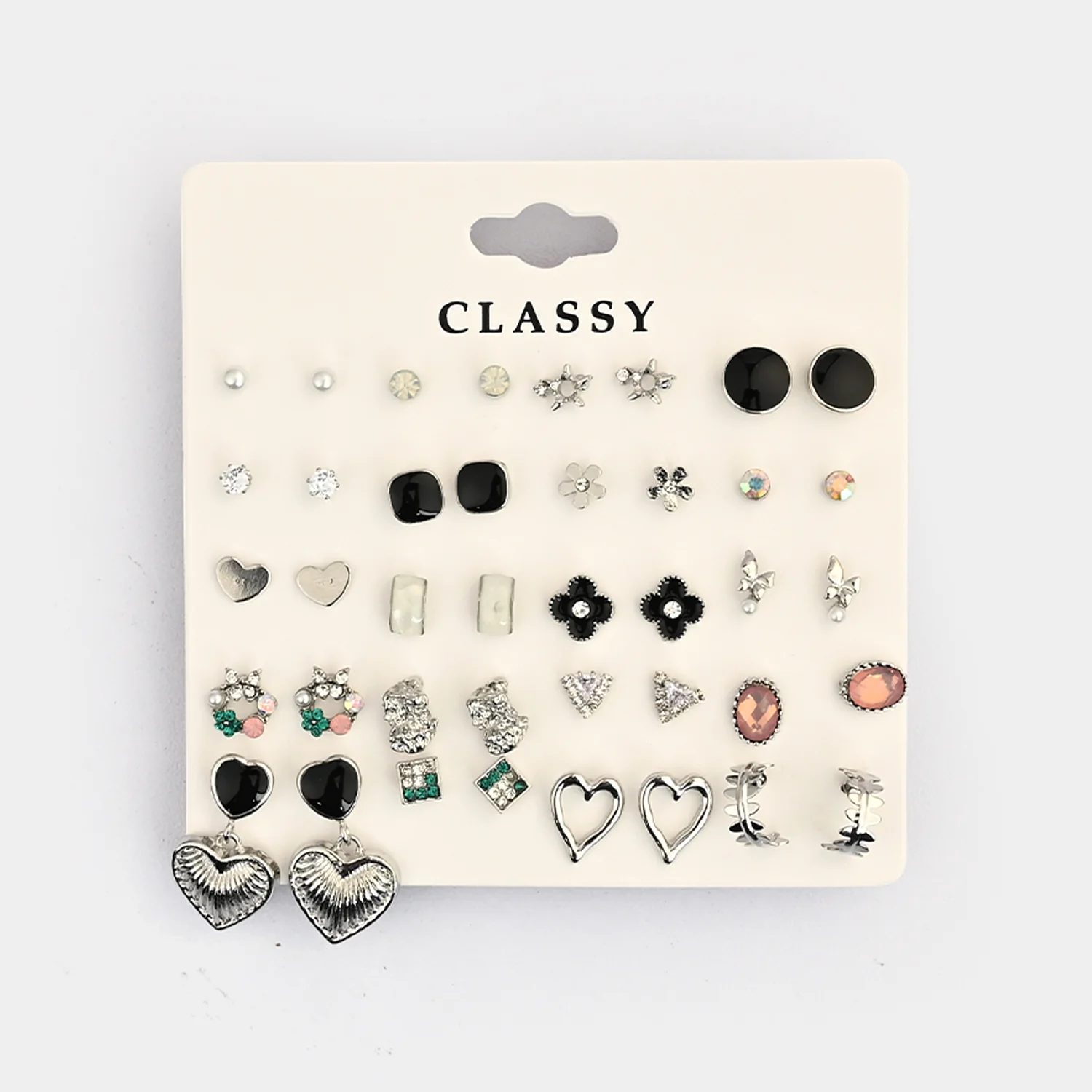Assorted Earrings Studs / Tops Set (20 Pairs) - Image 3