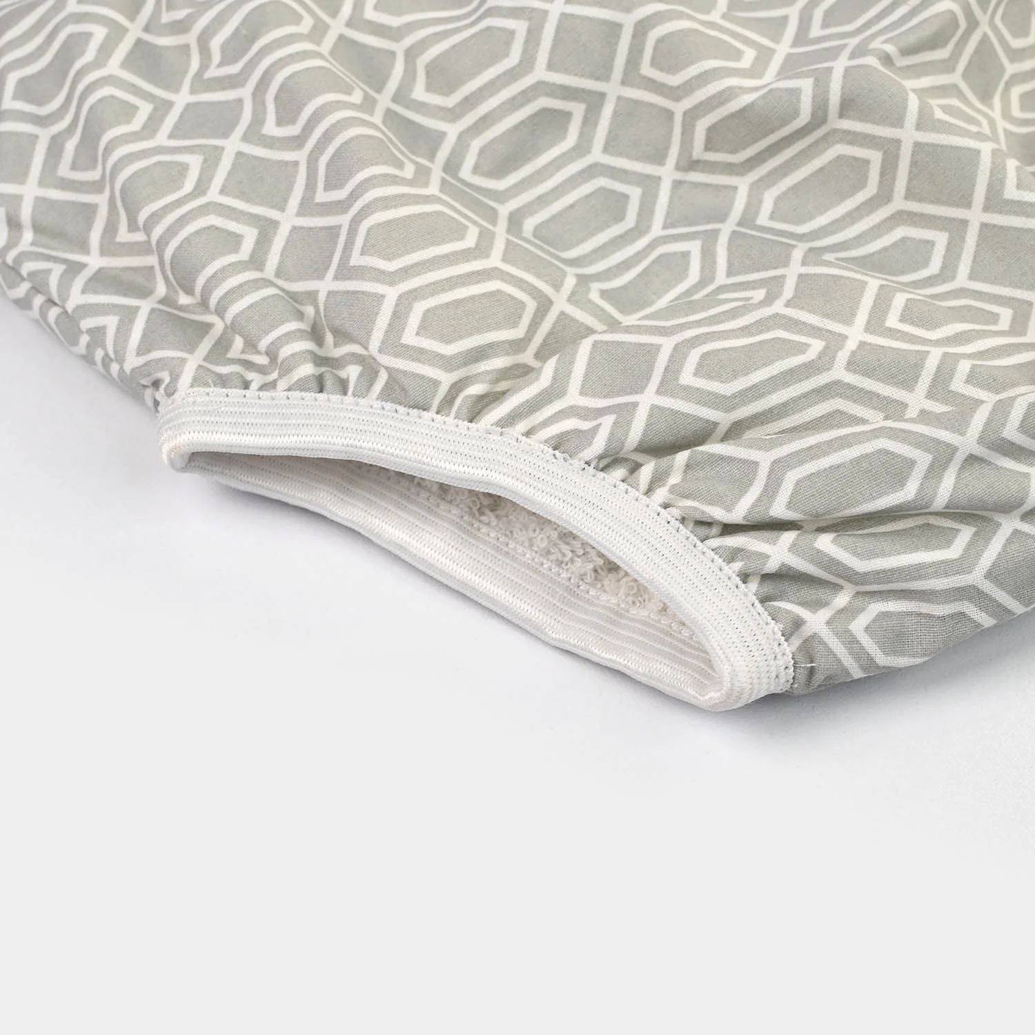 Towel Cotton Panty 12-18M Light Grey Diamond Print - Image 3