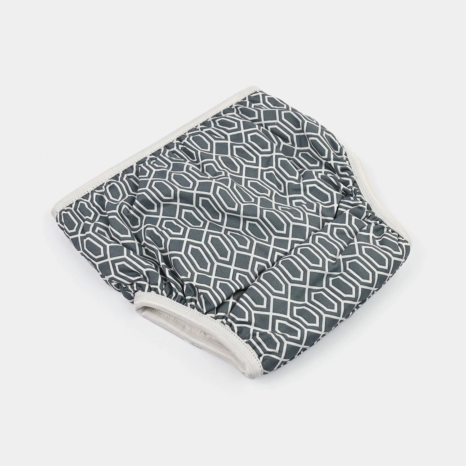Towel Cotton Panty 6-12M Grey Base Diamond Print - Image 2