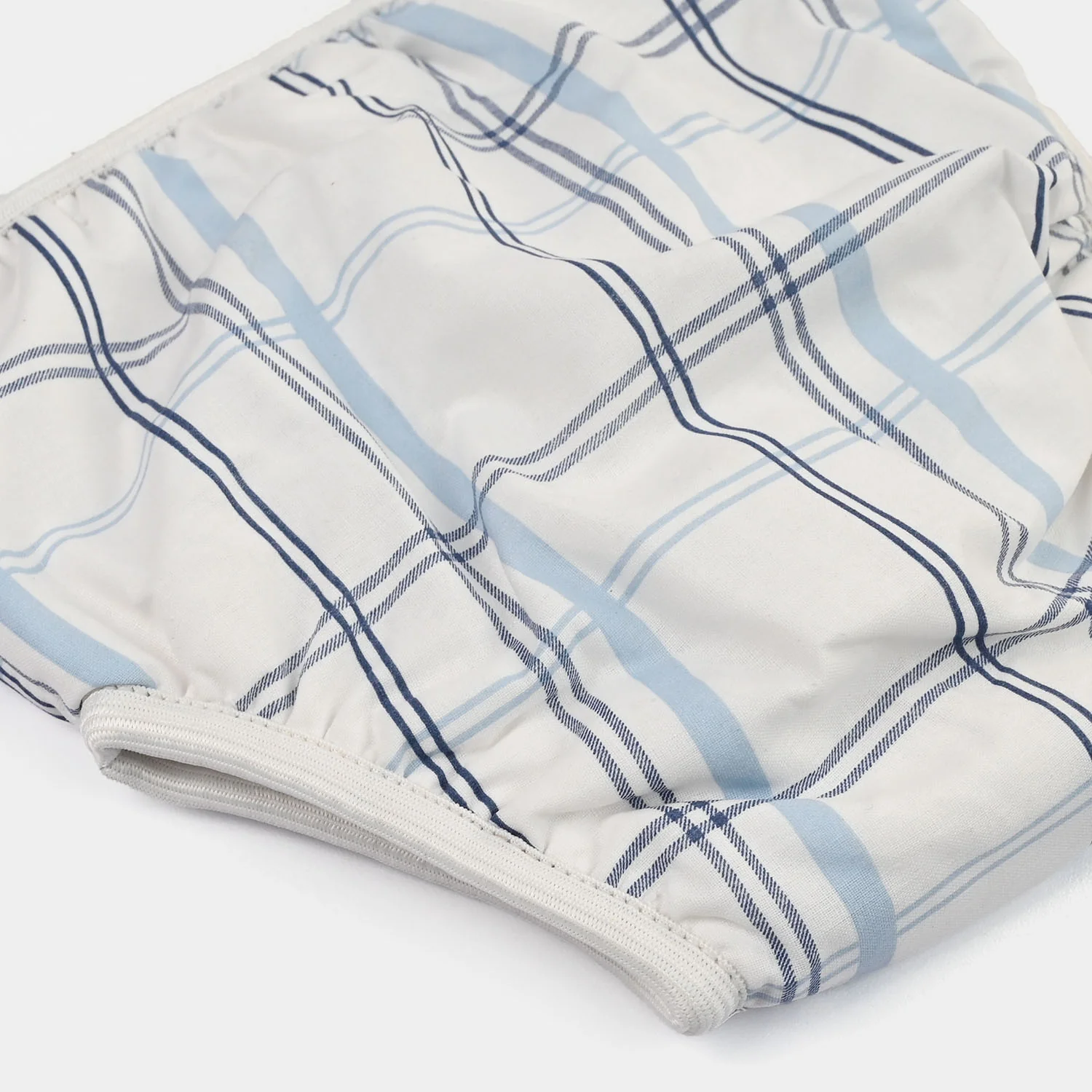 Towel Cotton Panty 6-12M White Base Blue Lining - Image 3