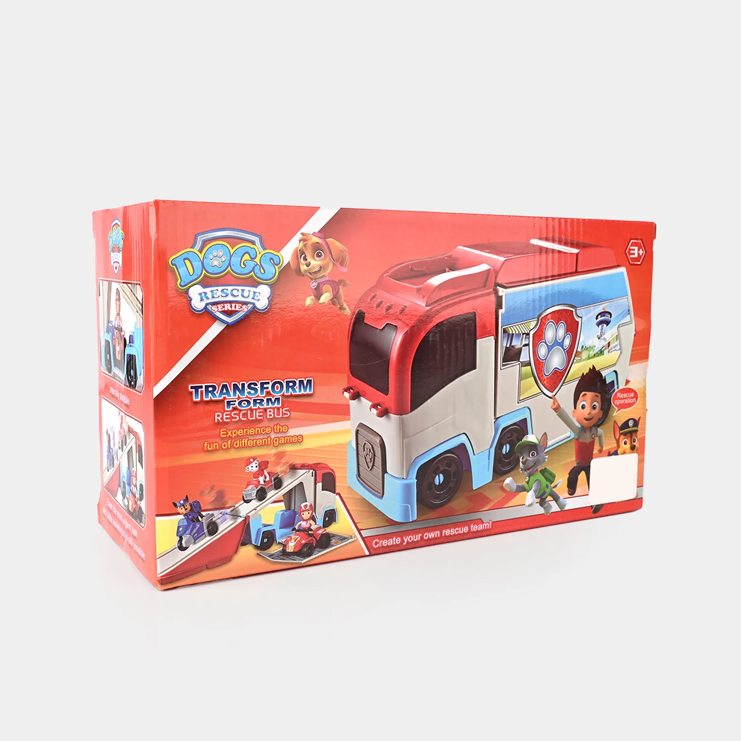 Dogs Rescue Series – Transforming Rescue Bus Toy - Image 4