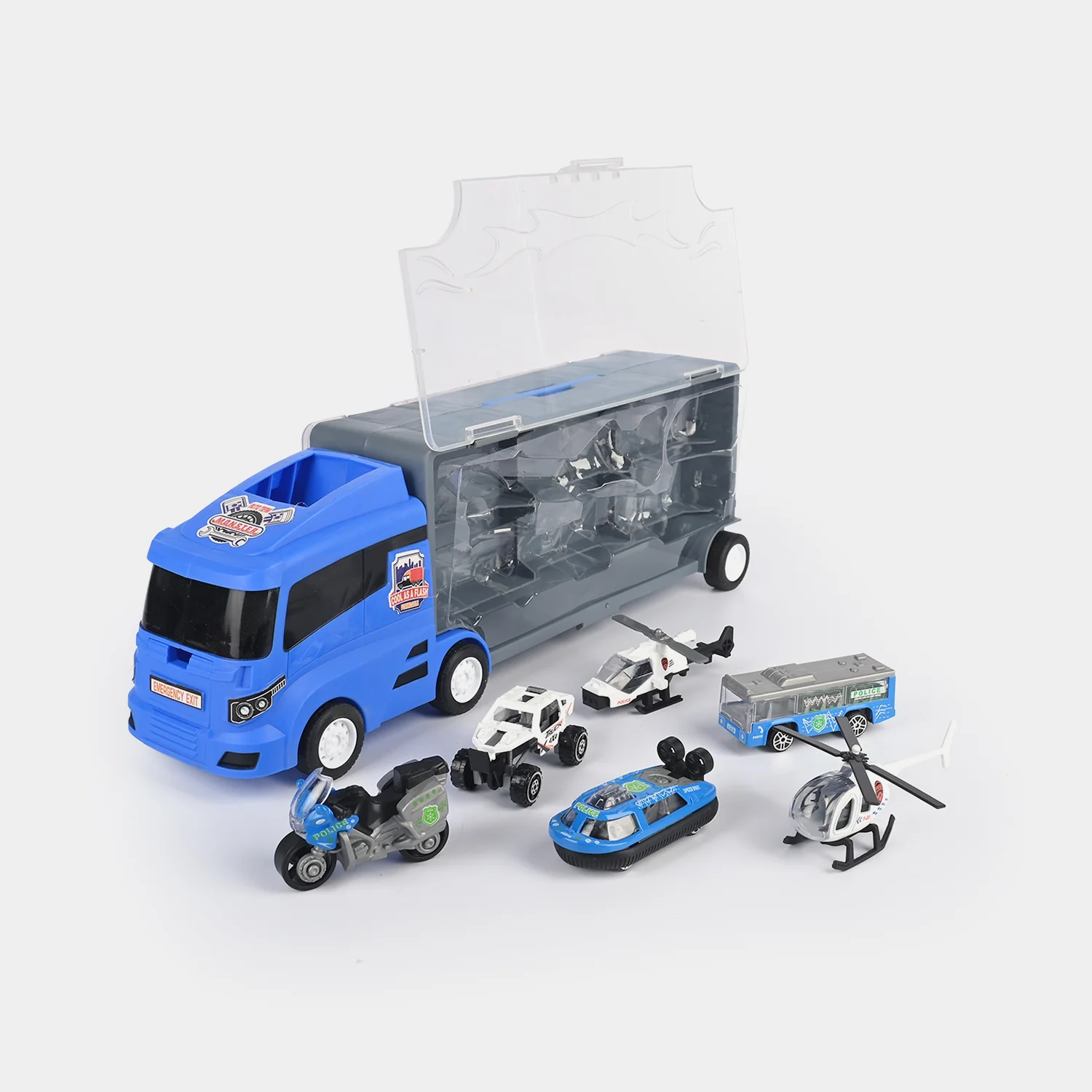 Super Transporter Truck with Mini Vehicles Set