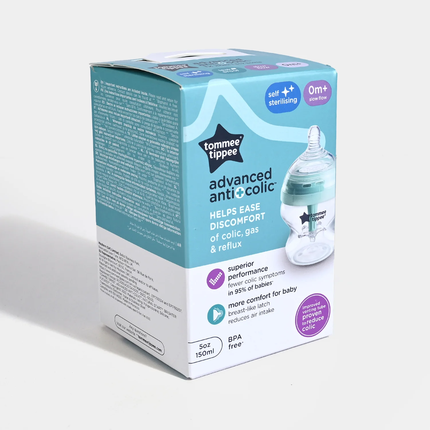 Tommee Tippee Advanced Anti-Colic Baby Bottle | 150ml - Image 3