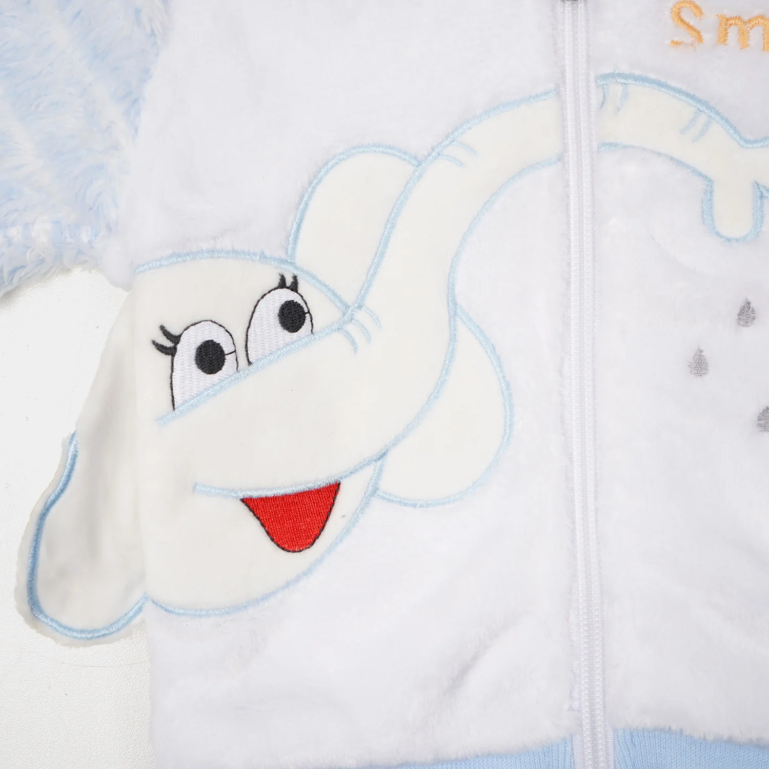 Unisex Hooded Infant 2 PCs Suit - Elephant - Image 3