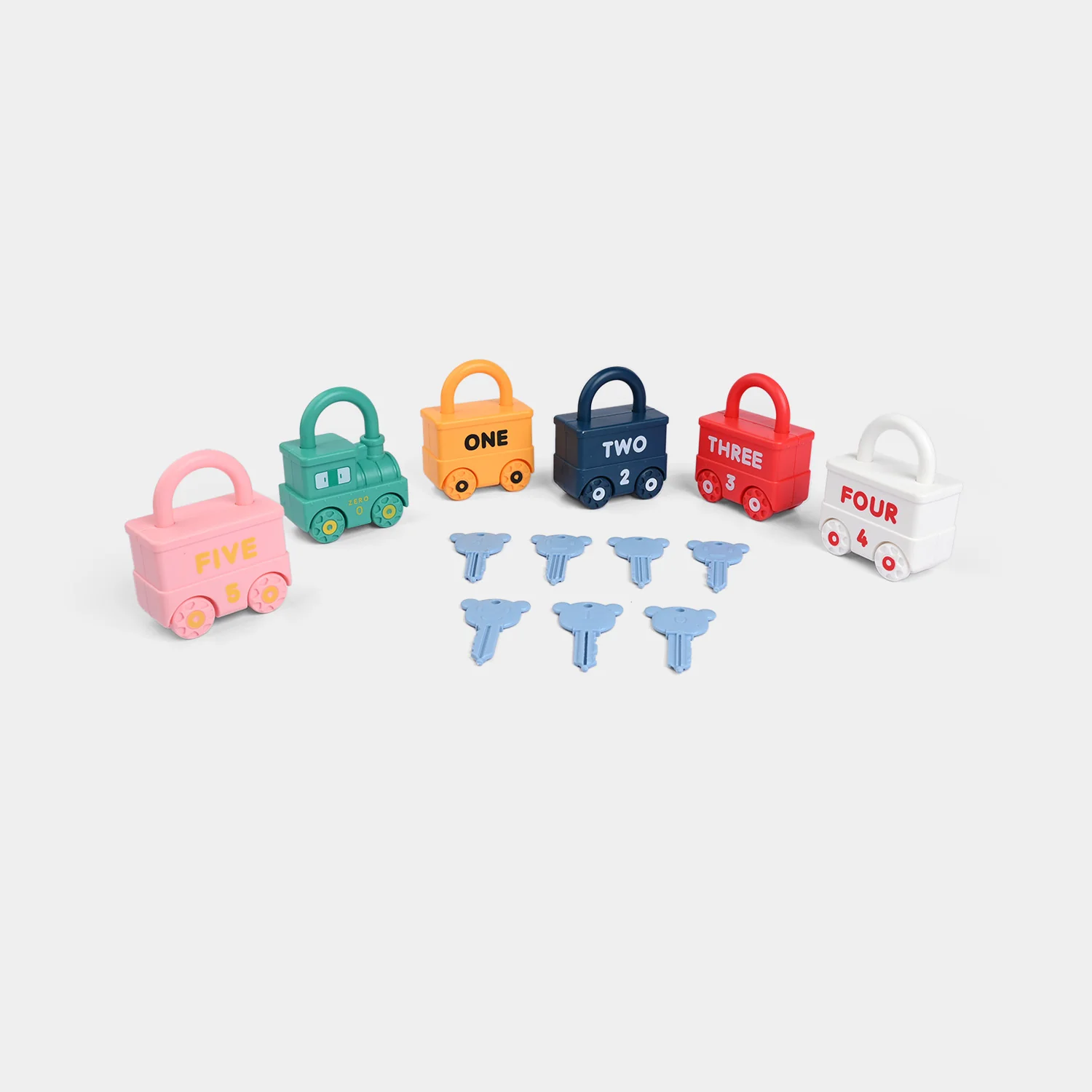 Unlock Train Team β Matching Lock Educational Toy Set