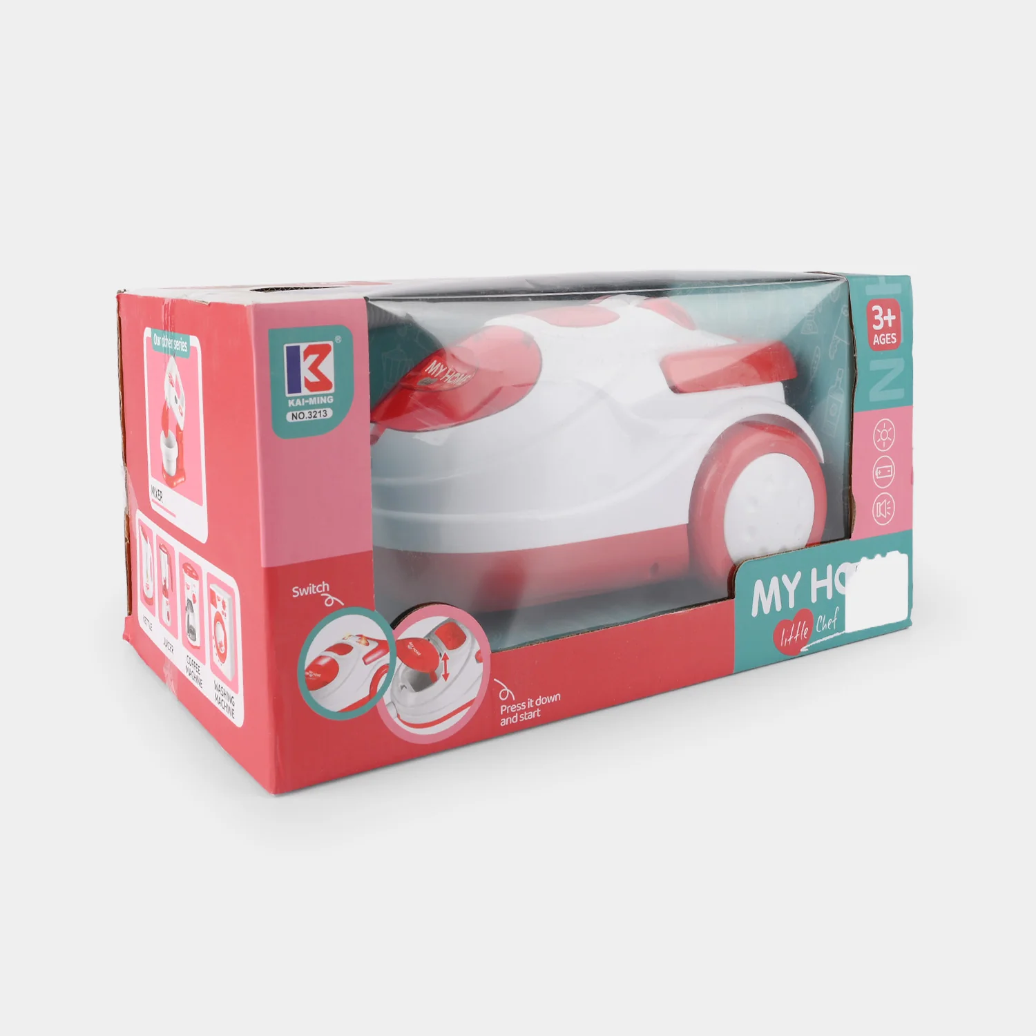 Kids Vacuum Cleaner Hoover Toy With Light & Music - Image 3