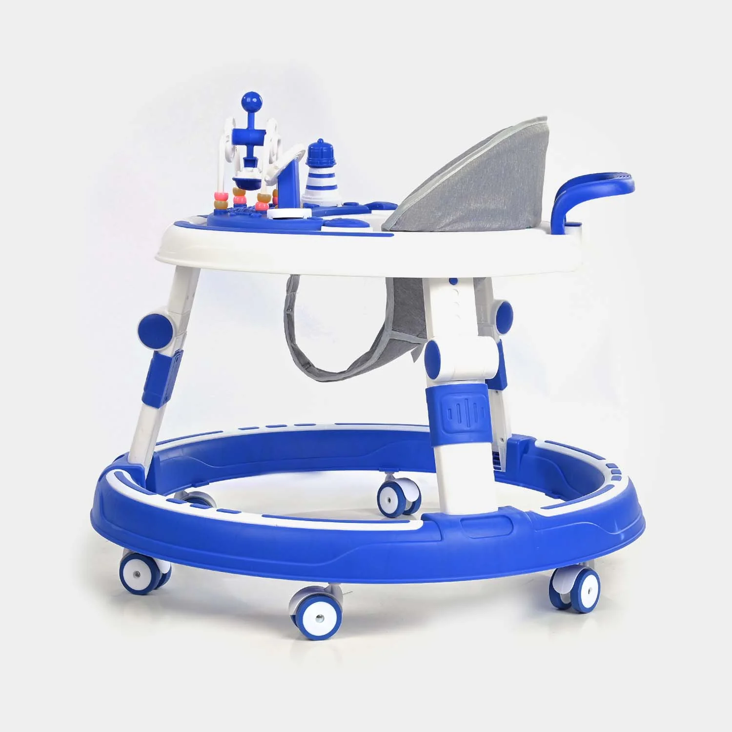 Multifunctional Baby Walker Round Shaped 618 Blue - Image 6