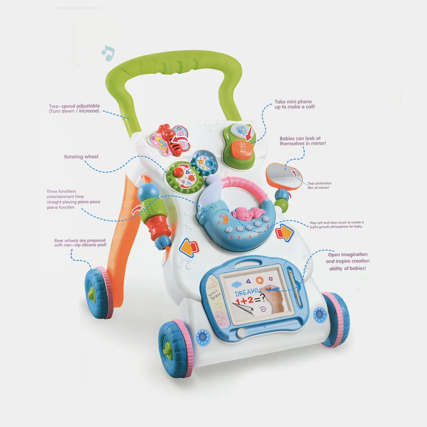 BABY ACTIVITY WALKER WITH EDUCTIONAL TOYS - Image 2