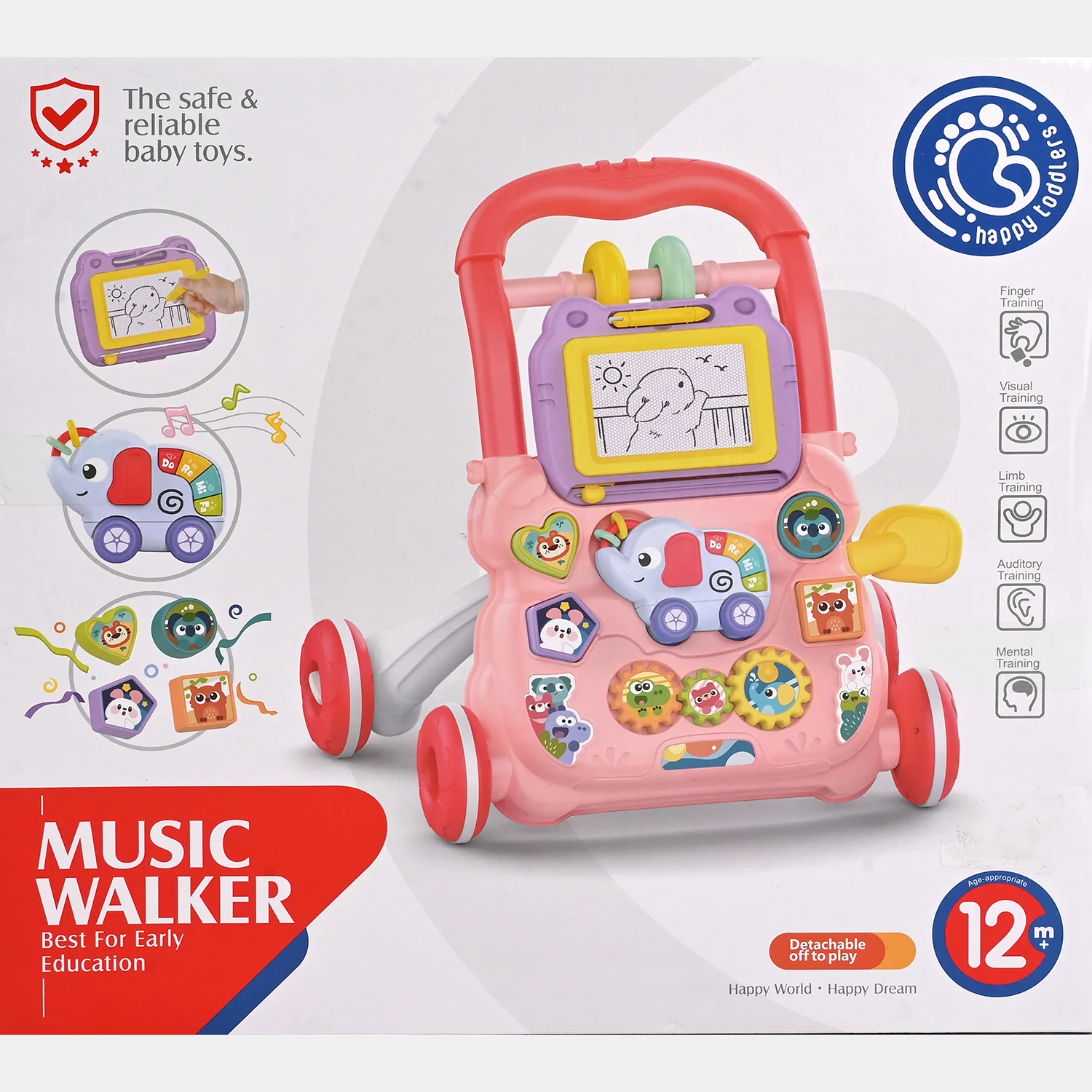 Discover & Play Baby Walker with Detachable Drawing Board - Image 4