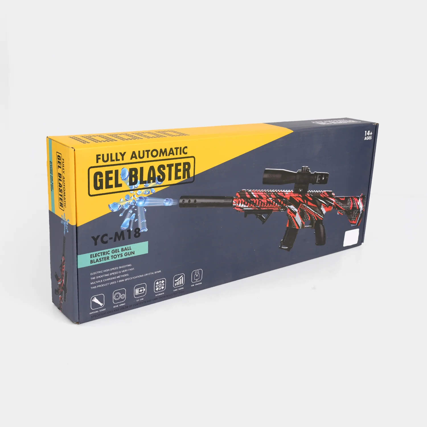 Water Bomb Electric Gun W/Battery YC-M18C - Image 3
