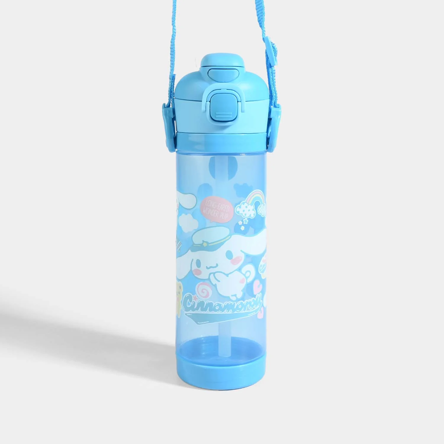 Kids Straw Water Bottle with Strap - Image 3