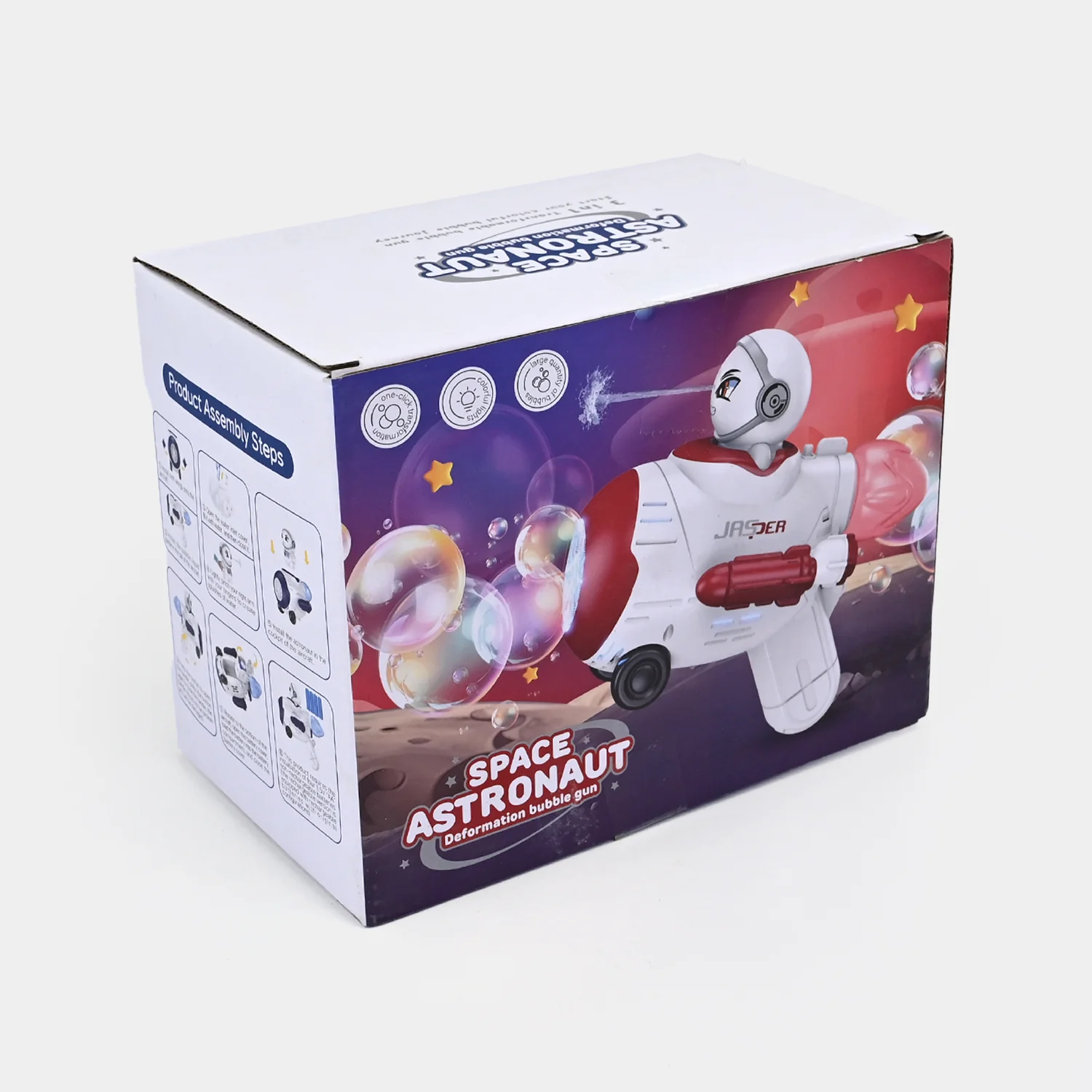 Space Astronaut Deformation Bubble Blaster with Lights - Image 3