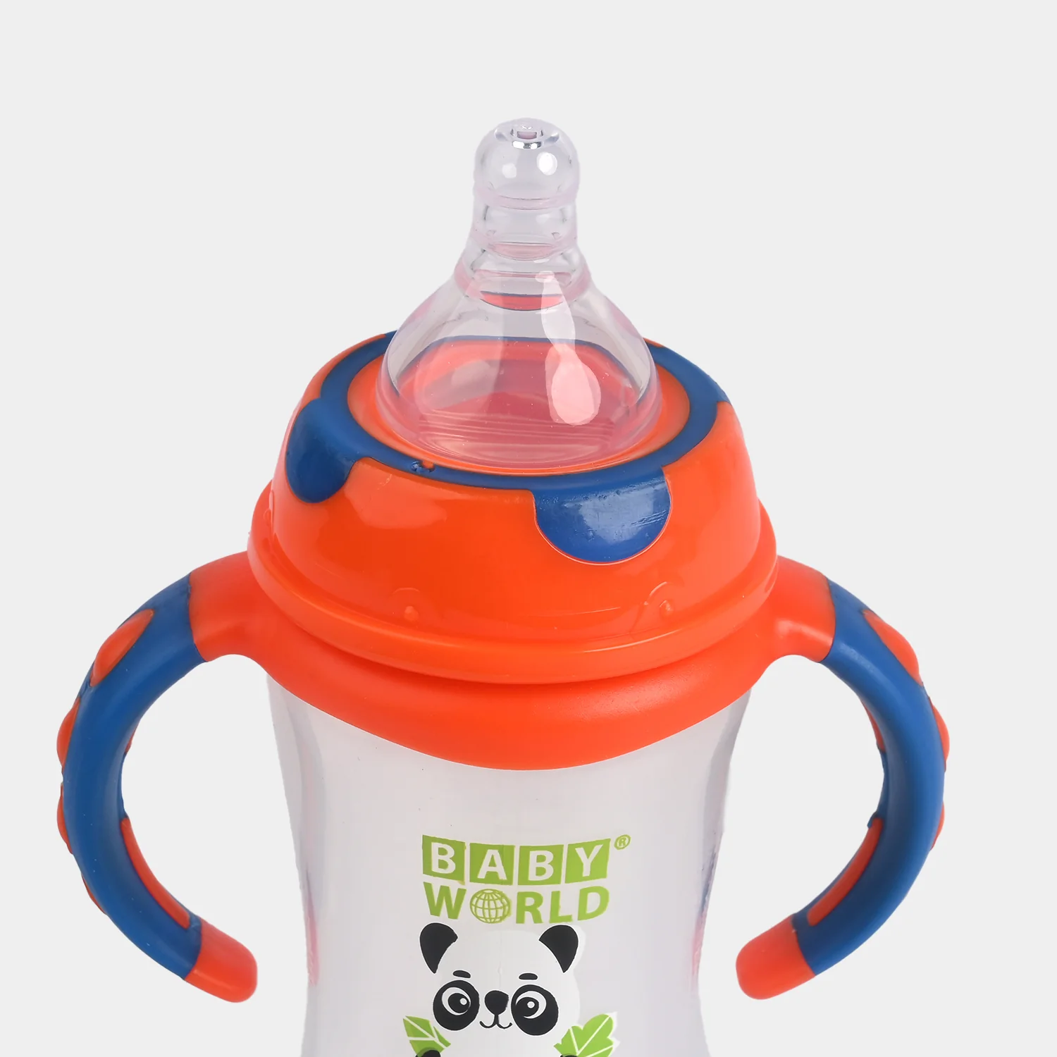 Wide Neck 8Oz Feeder Bottle with Handle 2049 Red - Image 3